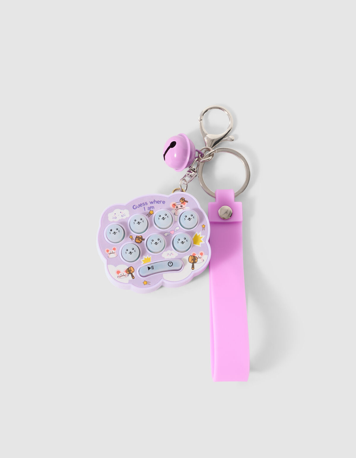 Happy Pop-it Sleutelhanger Paars SHOEBY ACCESSOIRES