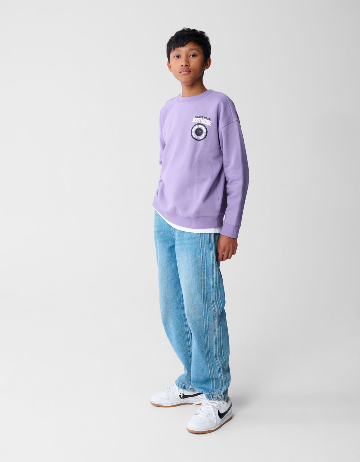 Sporty Baggy Fit Jeans Mediumstone SHOEBY BOYS