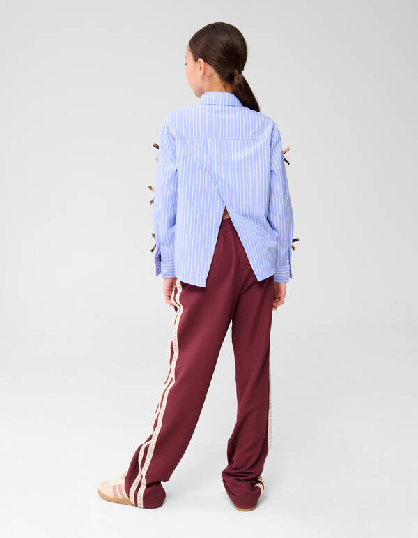 Strik Striped Blouse Blauw SHOEBY GIRLS