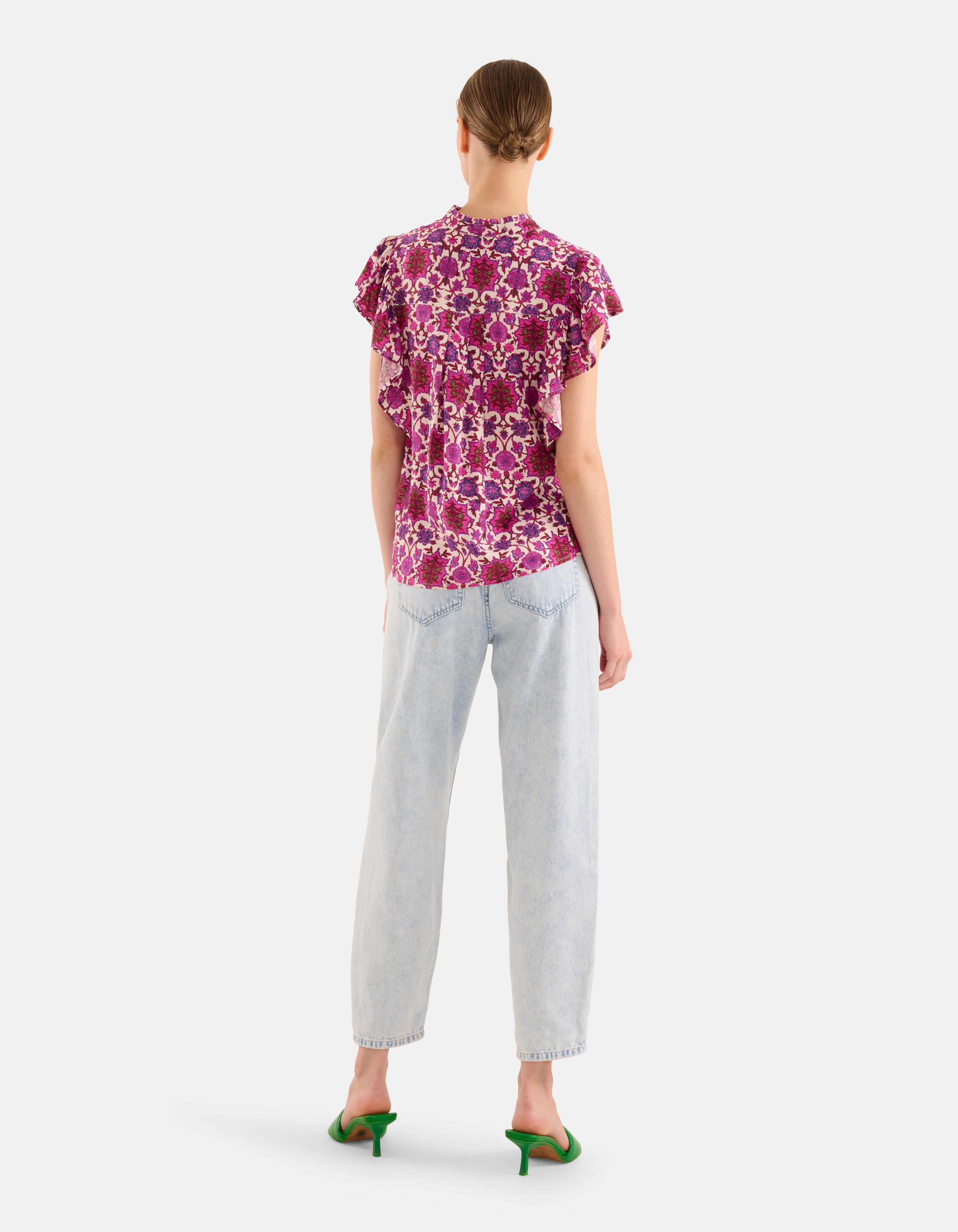 Grafische Print Top Paars SHOEBY WOMEN