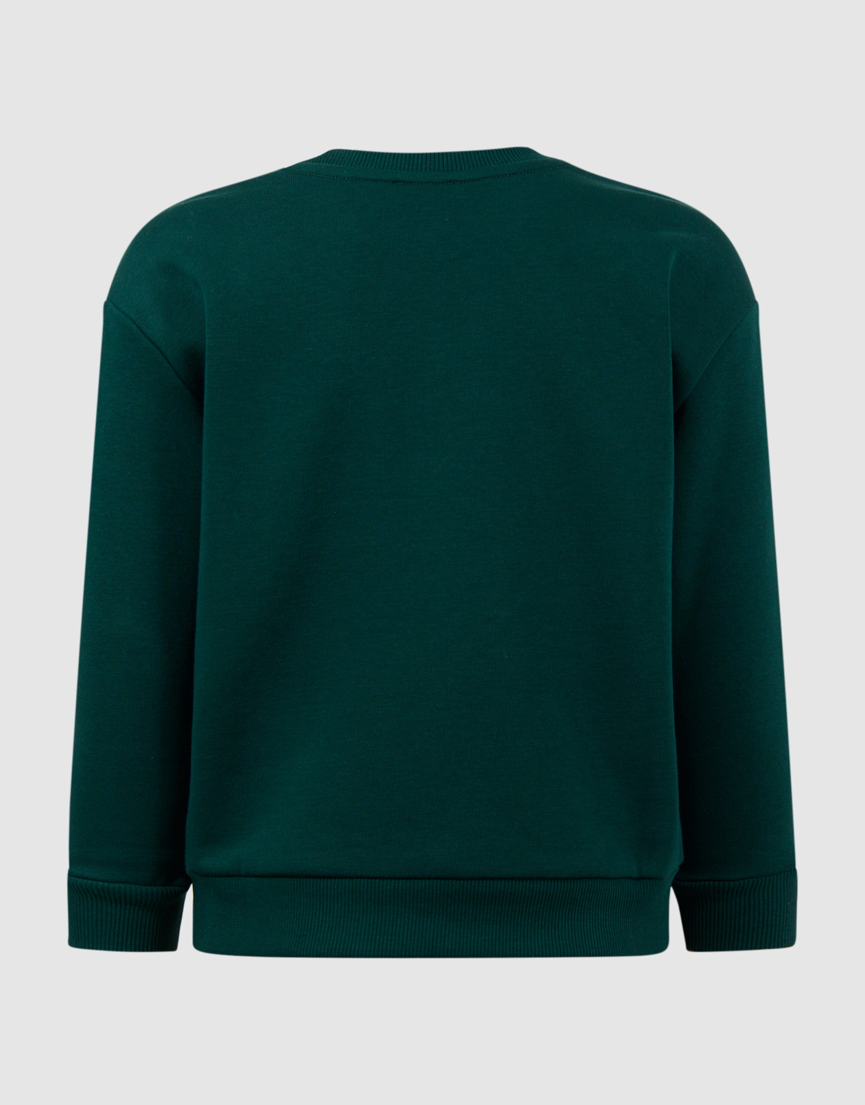 Two Way Sequin Sweater Donkergroen SHOEBY BOYS