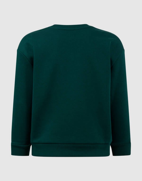 Two Way Sequin Sweater Donkergroen SHOEBY BOYS