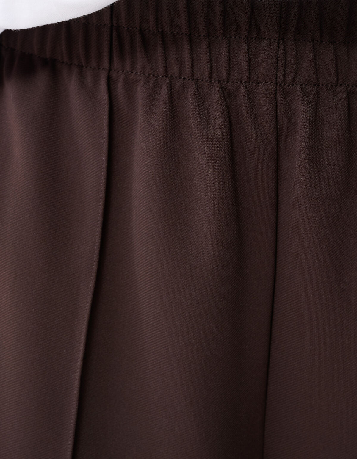 Basis Wide Leg Broek Donkerbruin SHOEBY WOMEN