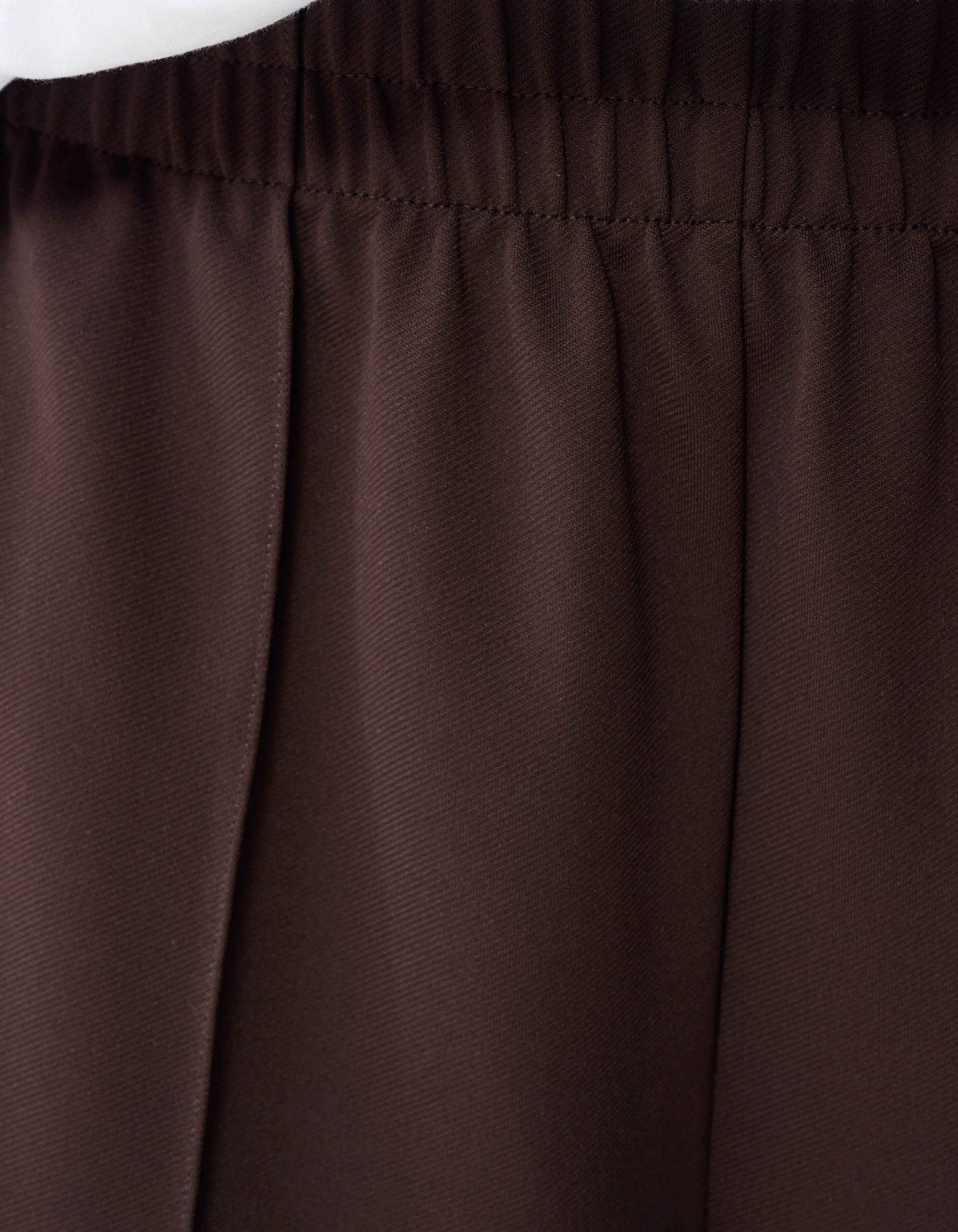 Basis Wide Leg Broek Donkerbruin SHOEBY WOMEN