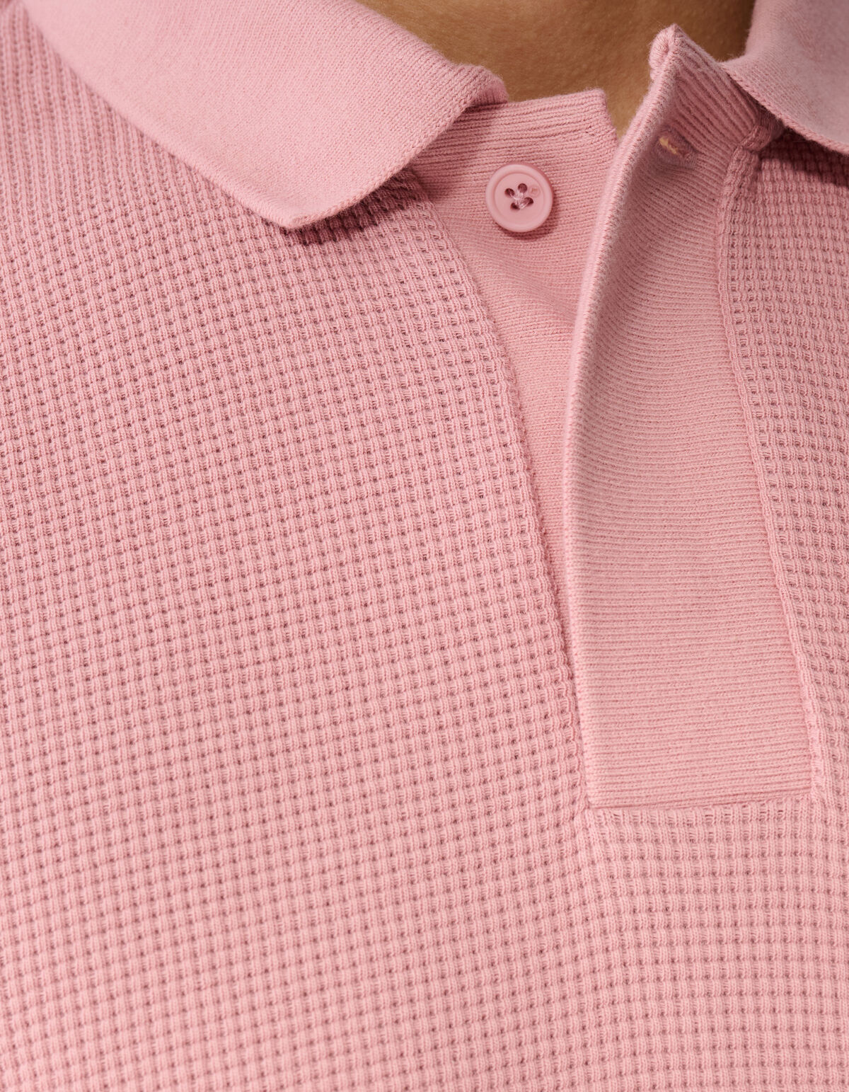 Waffle Polo Roze SHOEBY MEN