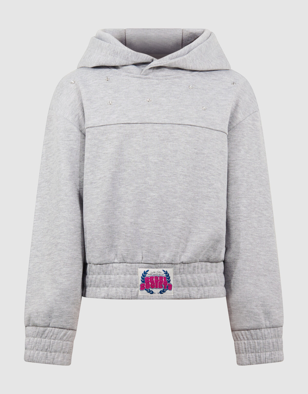 Strass Hoodie Lichtgrijs SHOEBY GIRLS