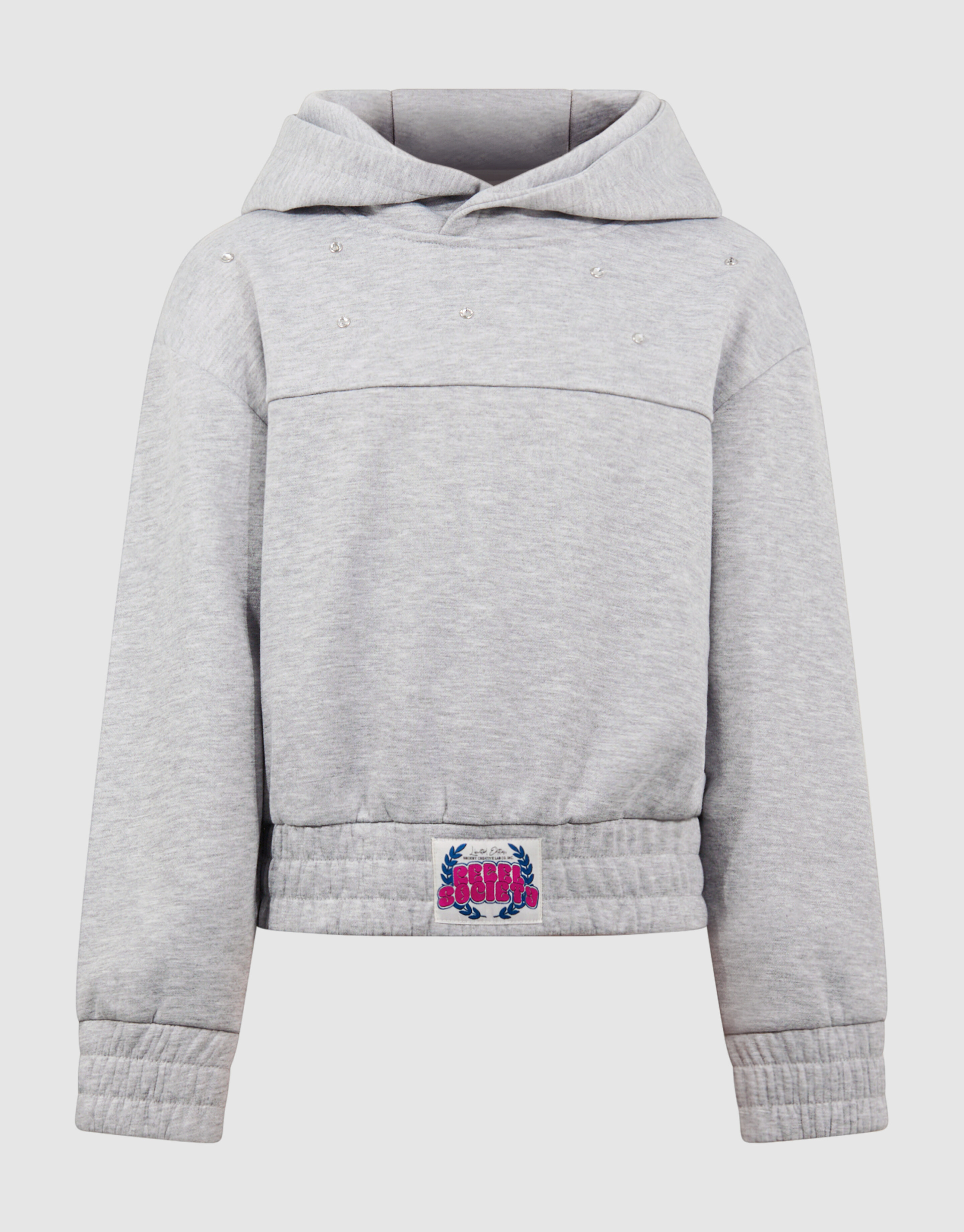Strass Hoodie Lichtgrijs SHOEBY GIRLS