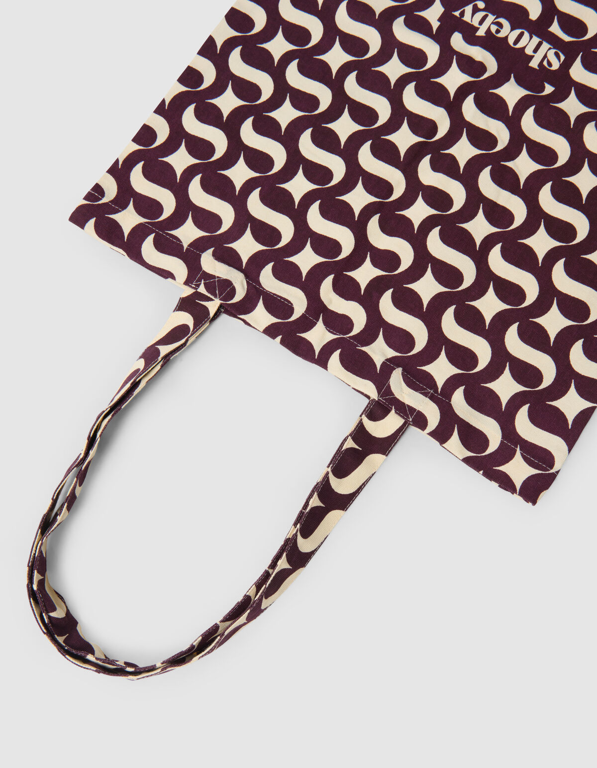 Shoeby Logo Shopper Gebroken Wit SHOEBY ACCESSOIRES