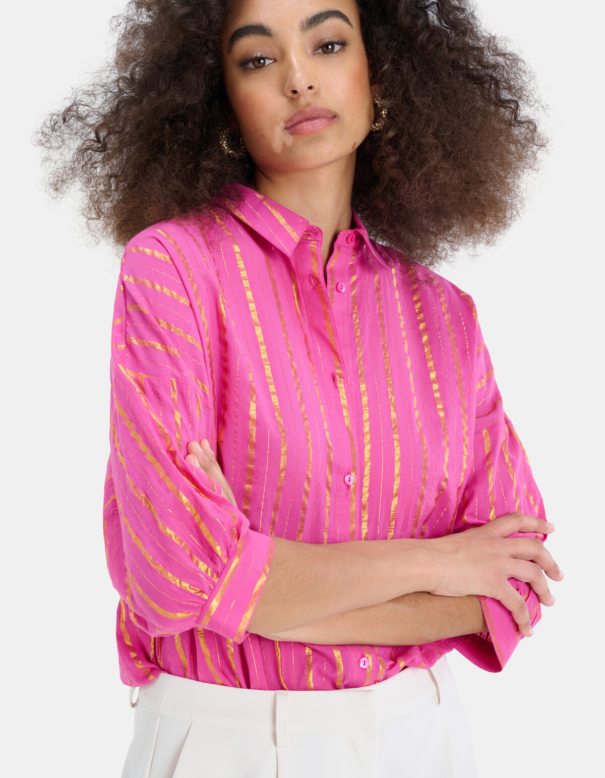 Yarn Dyed Stripe Blouse EKSEPT
