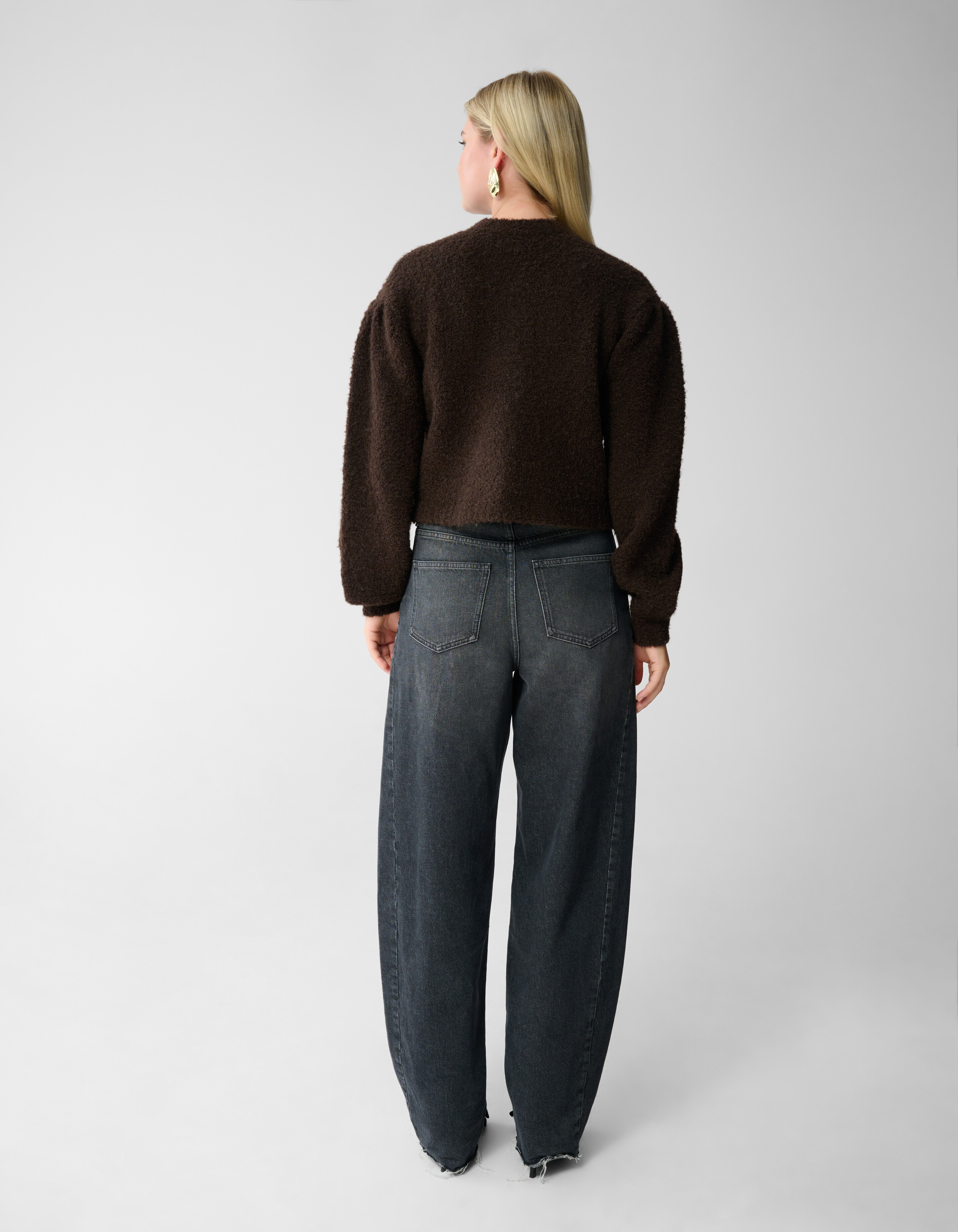 Teddy Knit Vest Bruin SHOEBY WOMEN