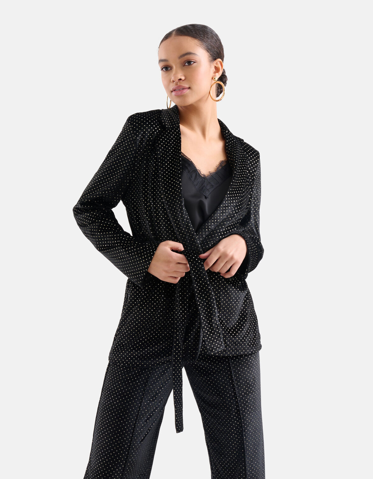 Glitter Blazer Zwart EKSEPT
