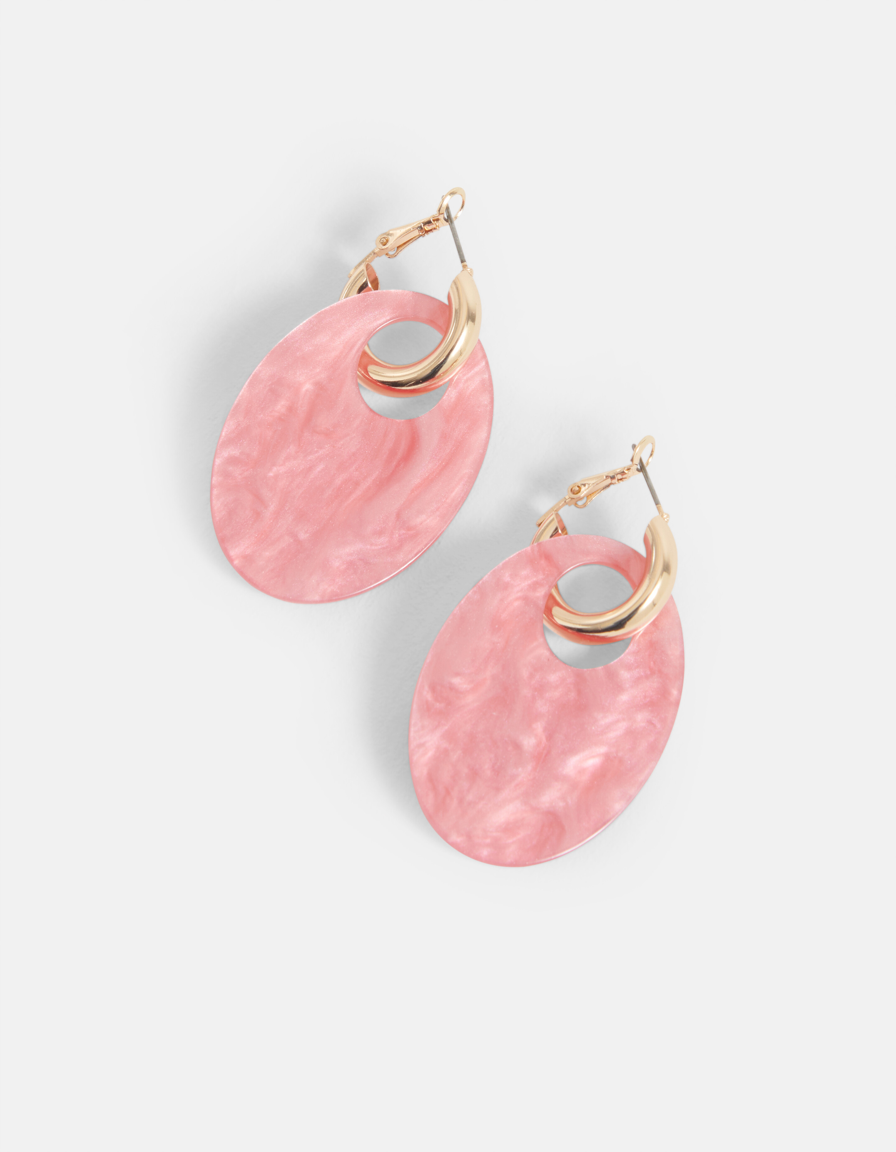 Ovale Oorbellen Roze SHOEBY ACCESSOIRES