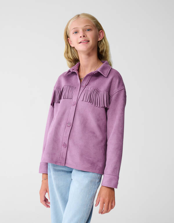 Suede Blouse Paars SHOEBY GIRLS