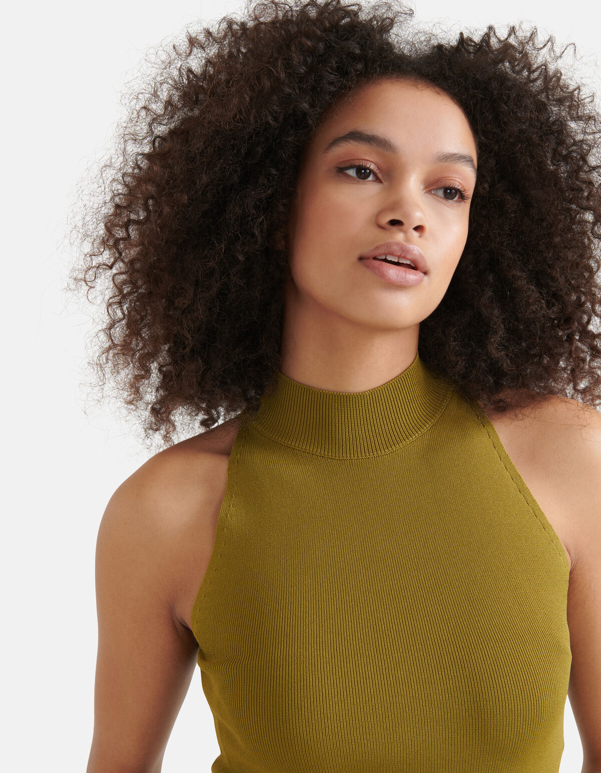 Halter Top Olijfgroen SHOEBY WOMEN