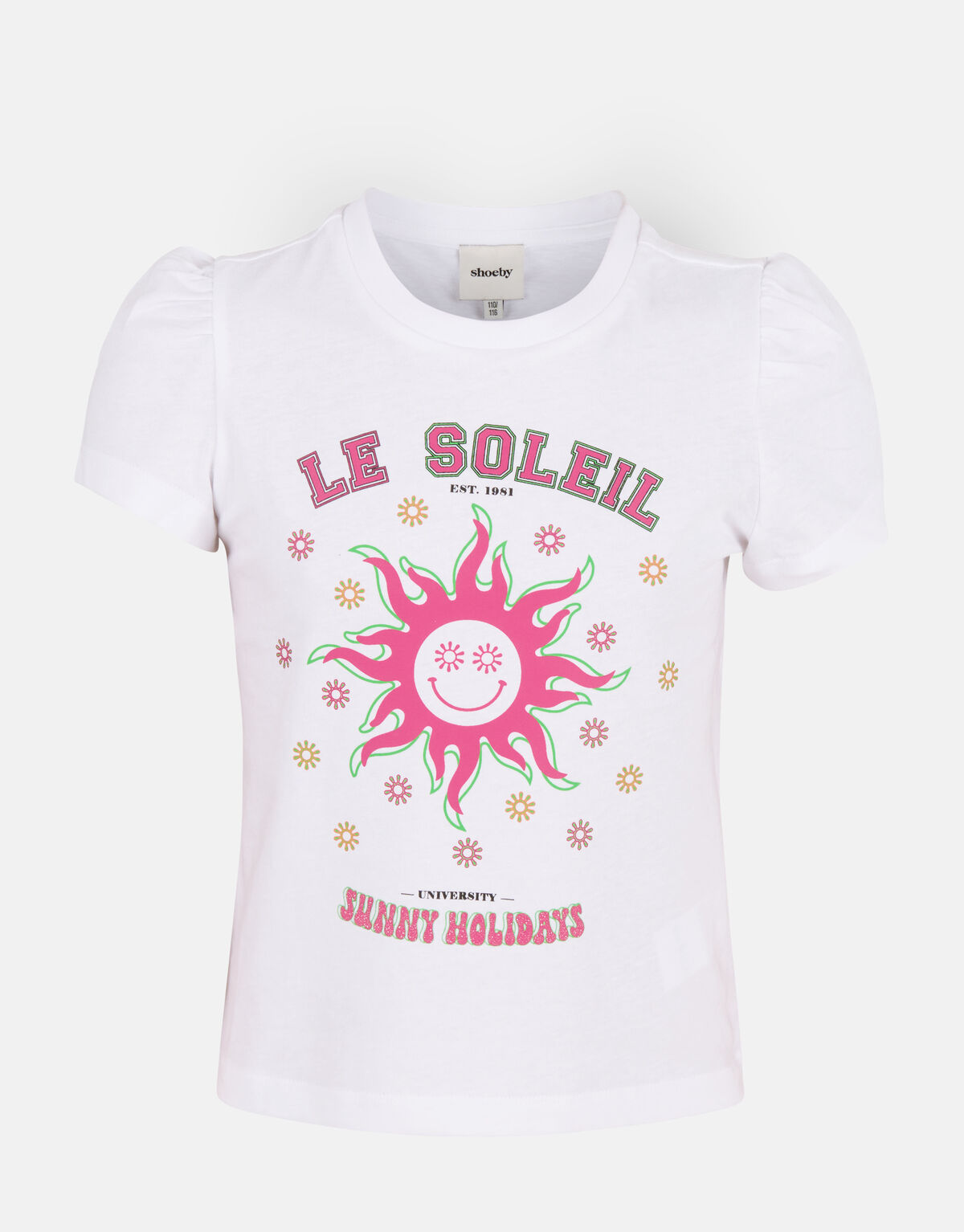 Printed T-shirt Wit SHOEBY GIRLS