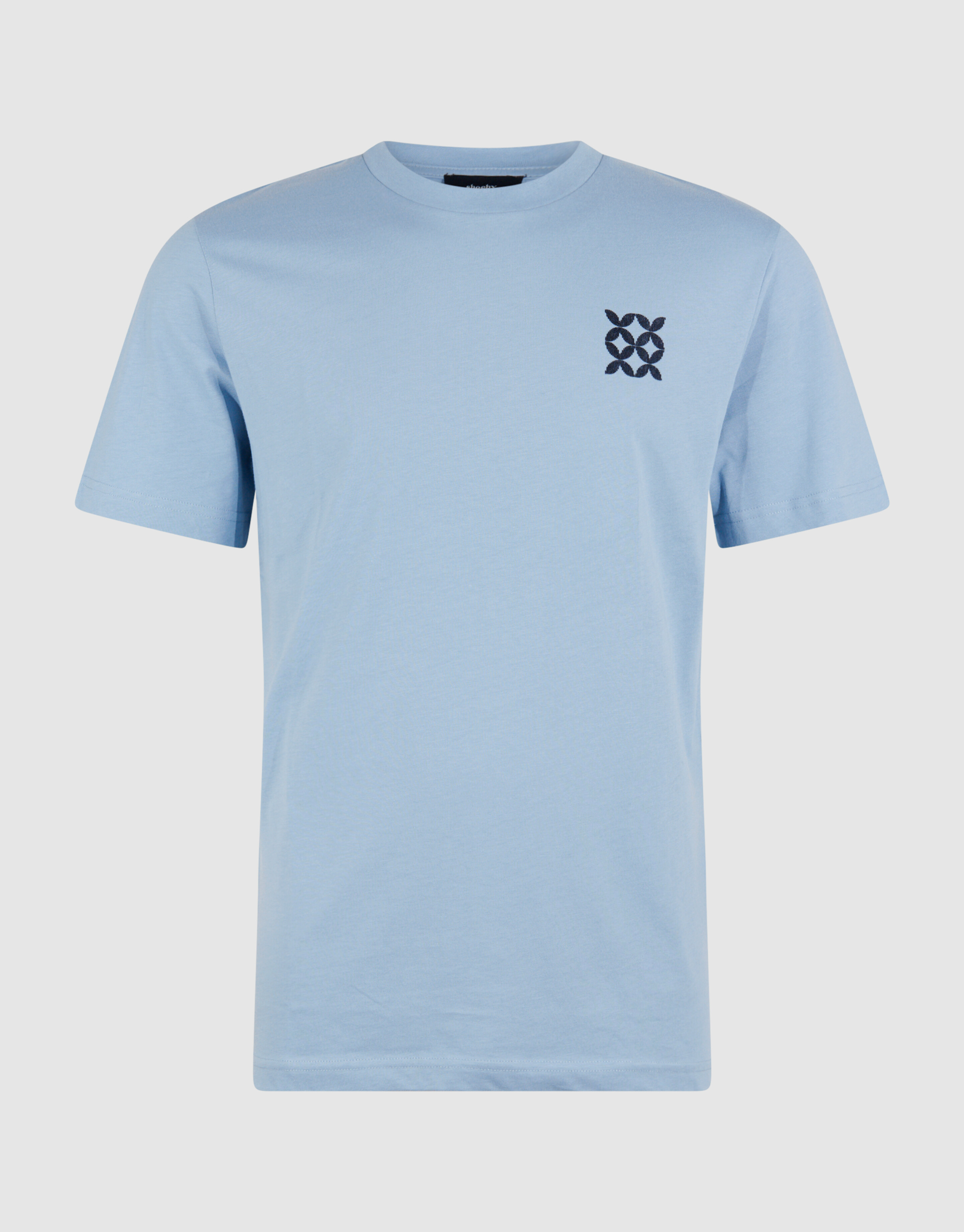 Striped Logo Artwork T-shirt Lichtblauw SHOEBY MEN