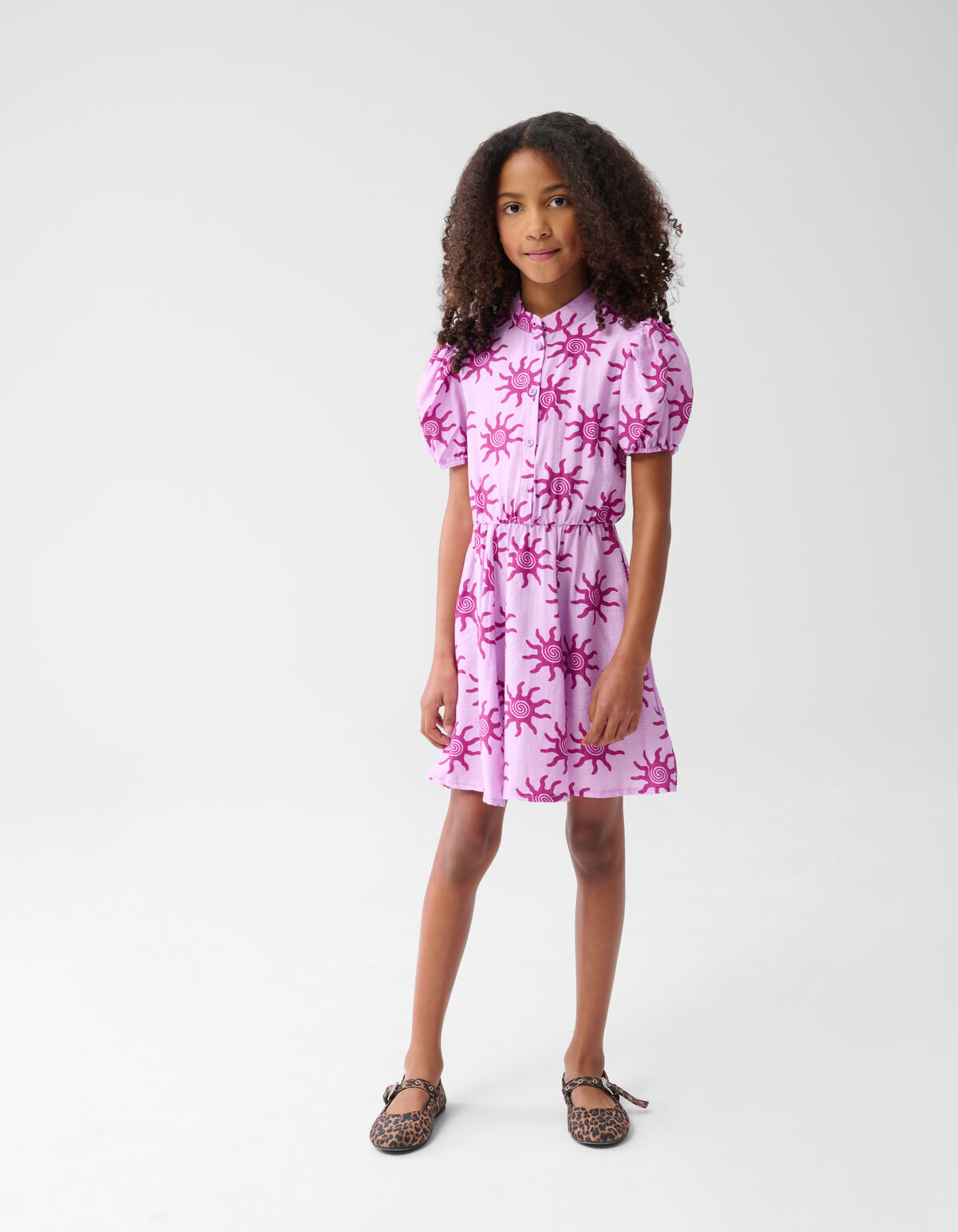 Printed Jurk Lichtroze SHOEBY GIRLS