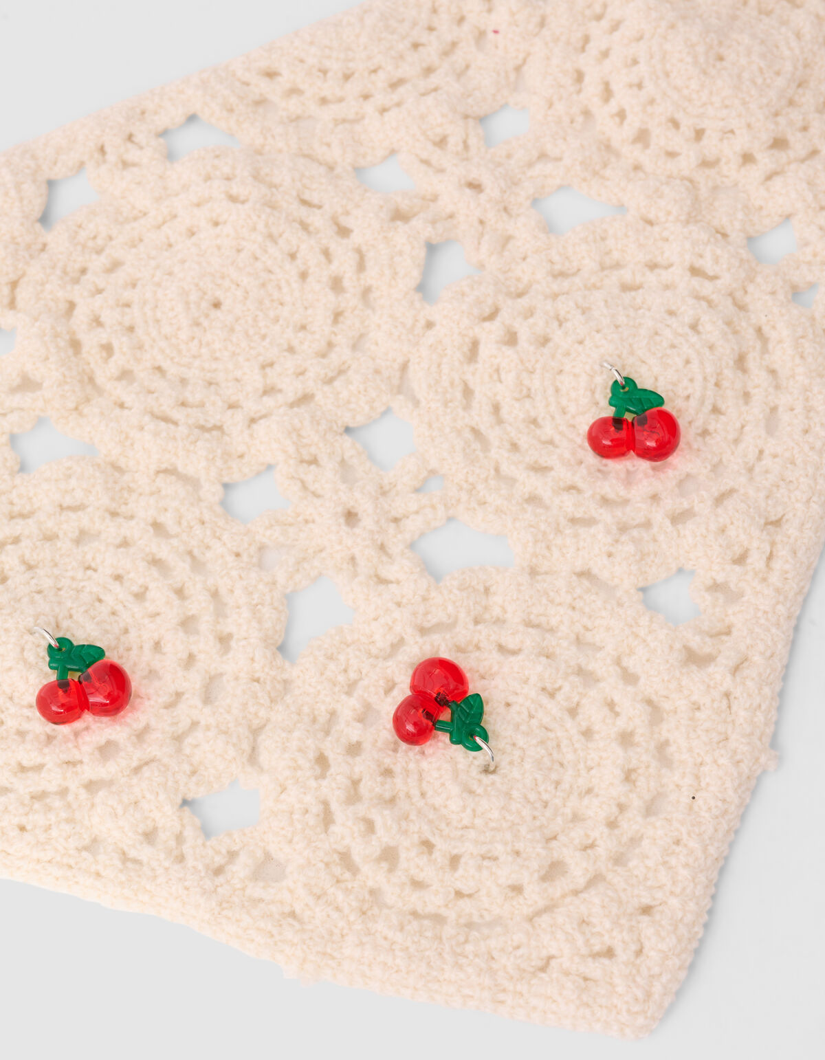 Cherry Crochet Sjaal Gebroken Wit SHOEBY ACCESSOIRES