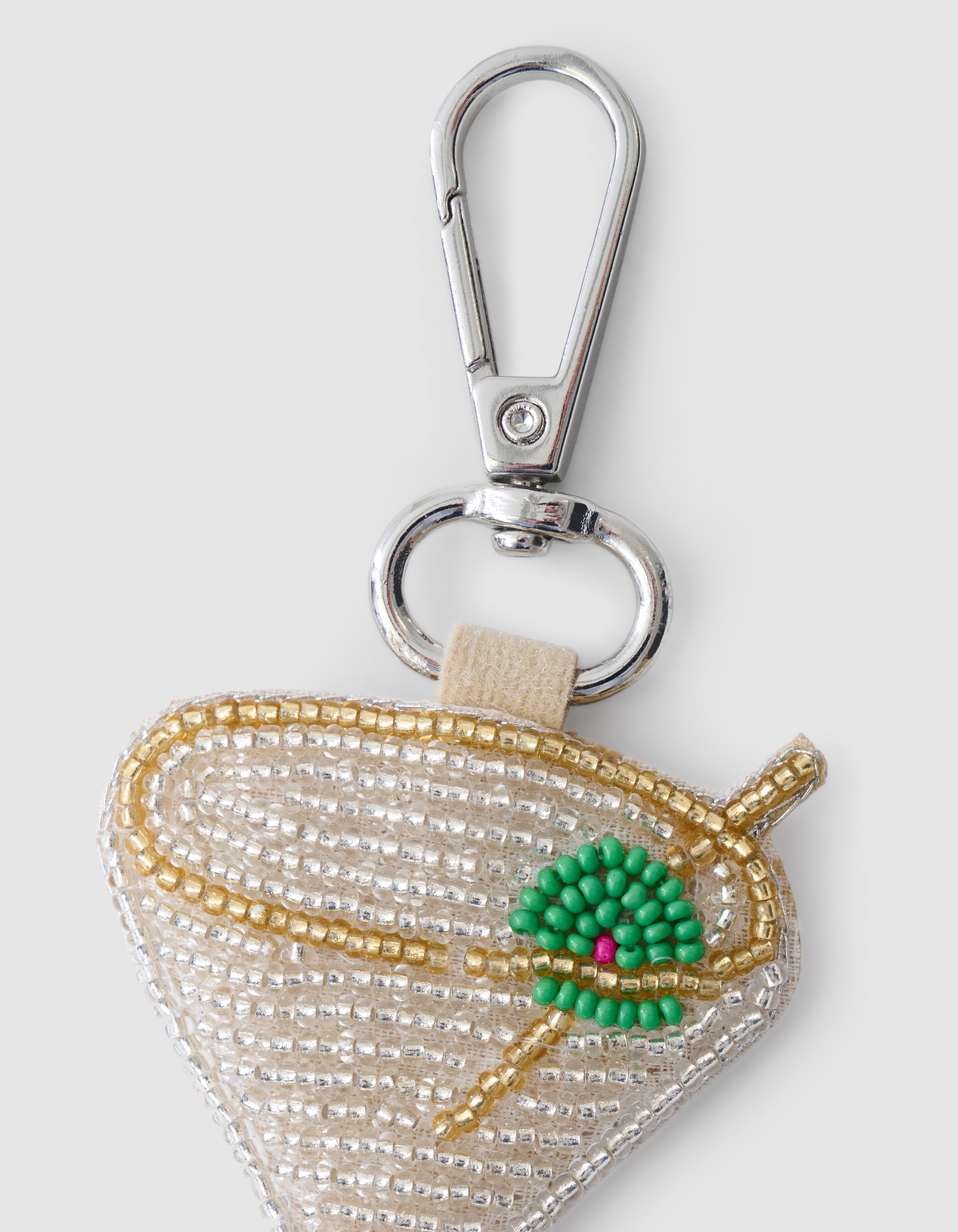 Beaded Cocktail Bagcharm Zilver SHOEBY ACCESSOIRES