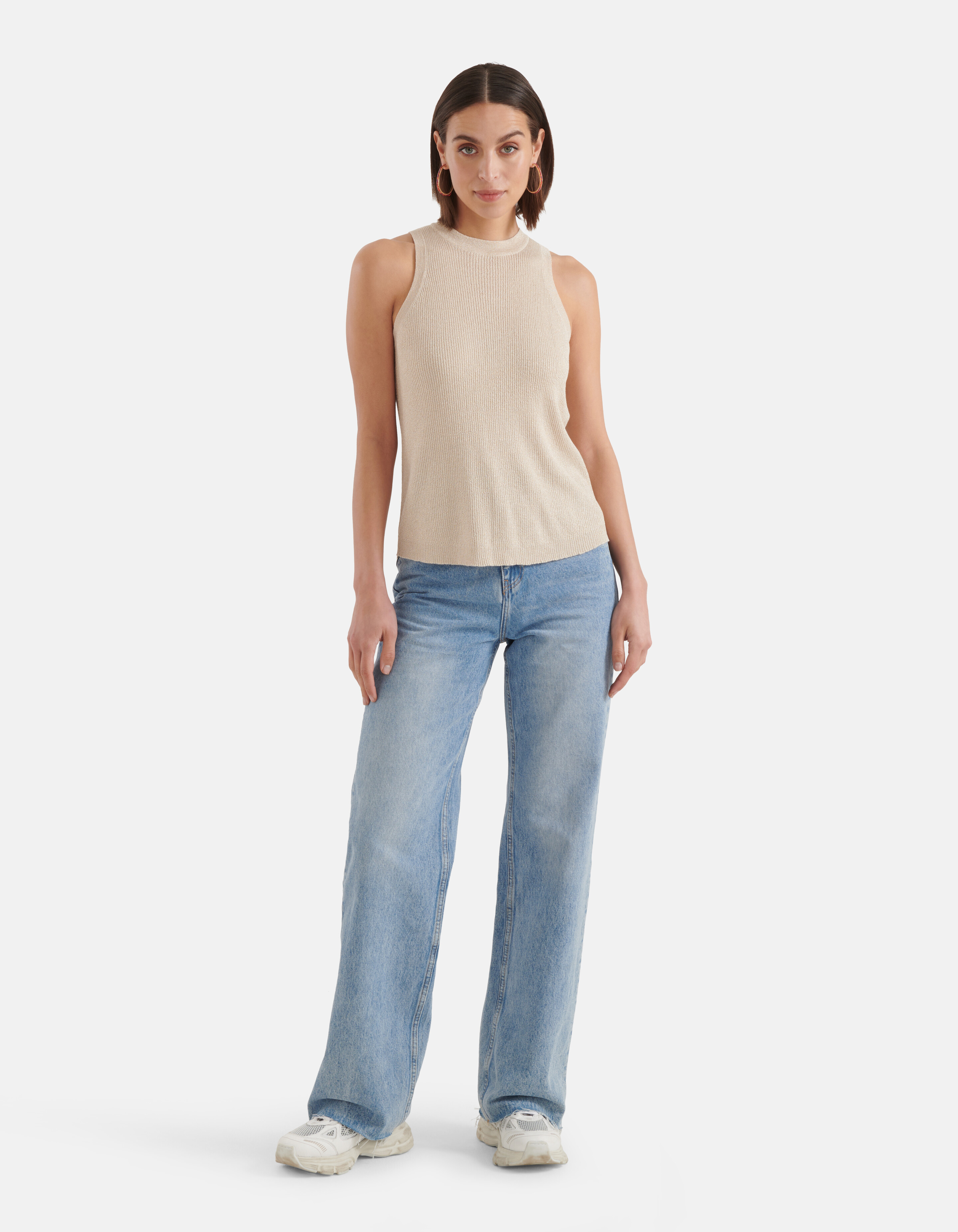 Glitter Top Beige SHOEBY WOMEN