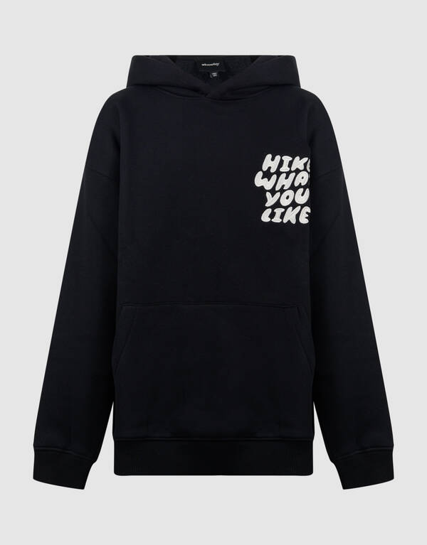Like Hike Artwork Hoodie Zwart SHOEBY BOYS
