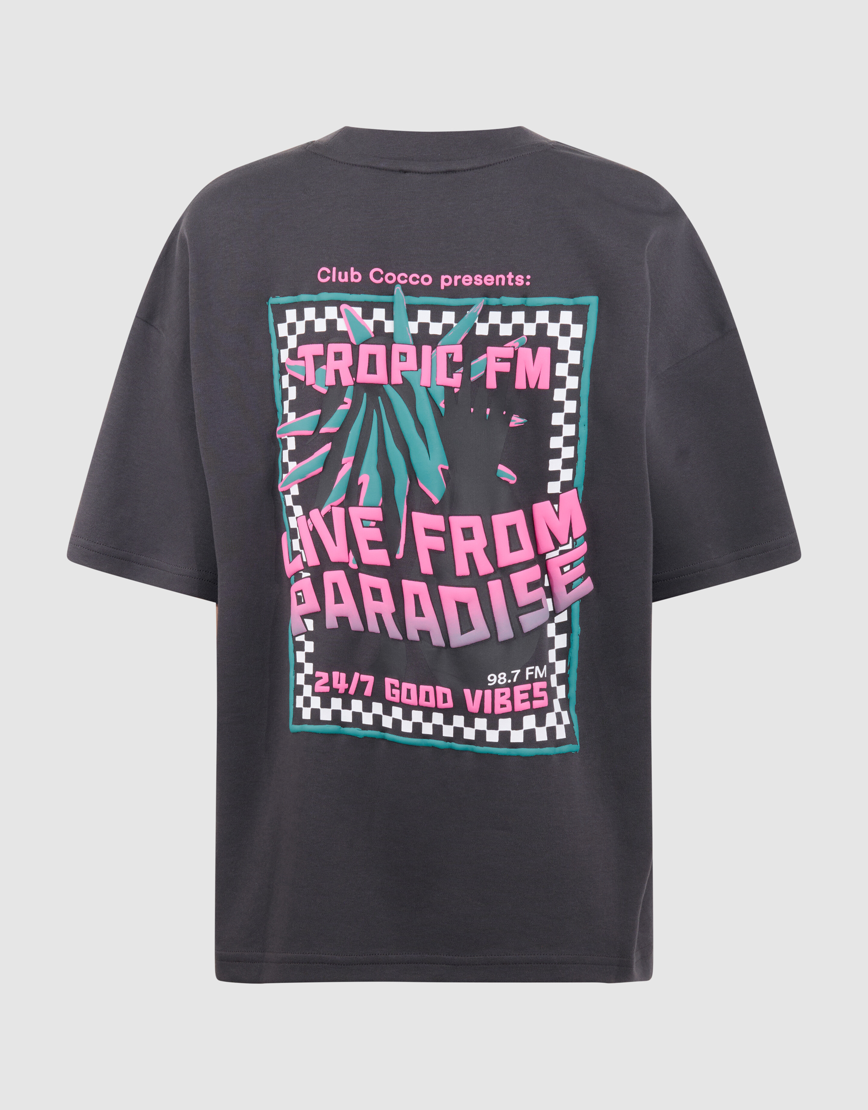 Tropic Artwork T-shirt Donkergrijs SHOEBY BOYS