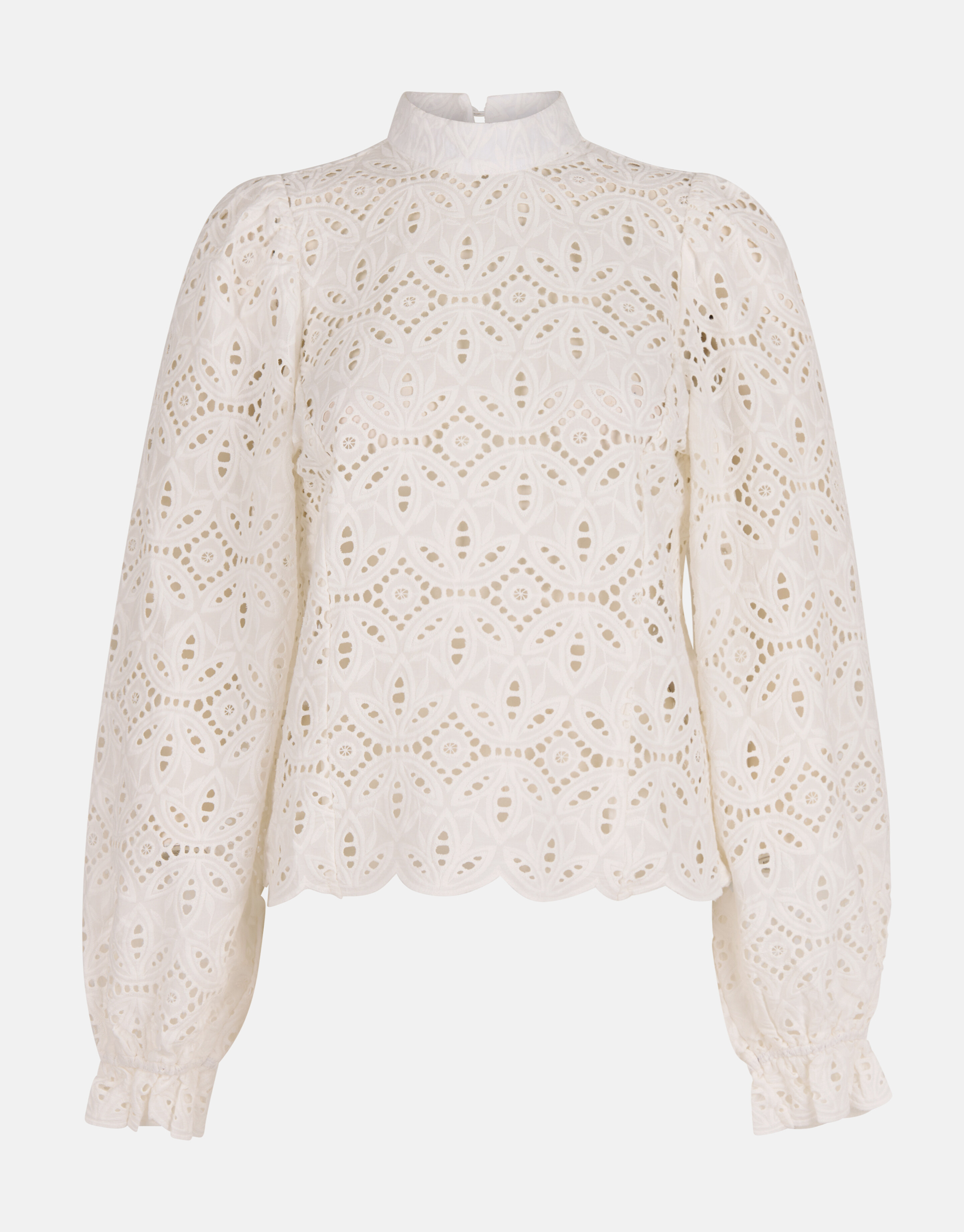 Embroidery Top Gebroken Wit SHOEBY WOMEN