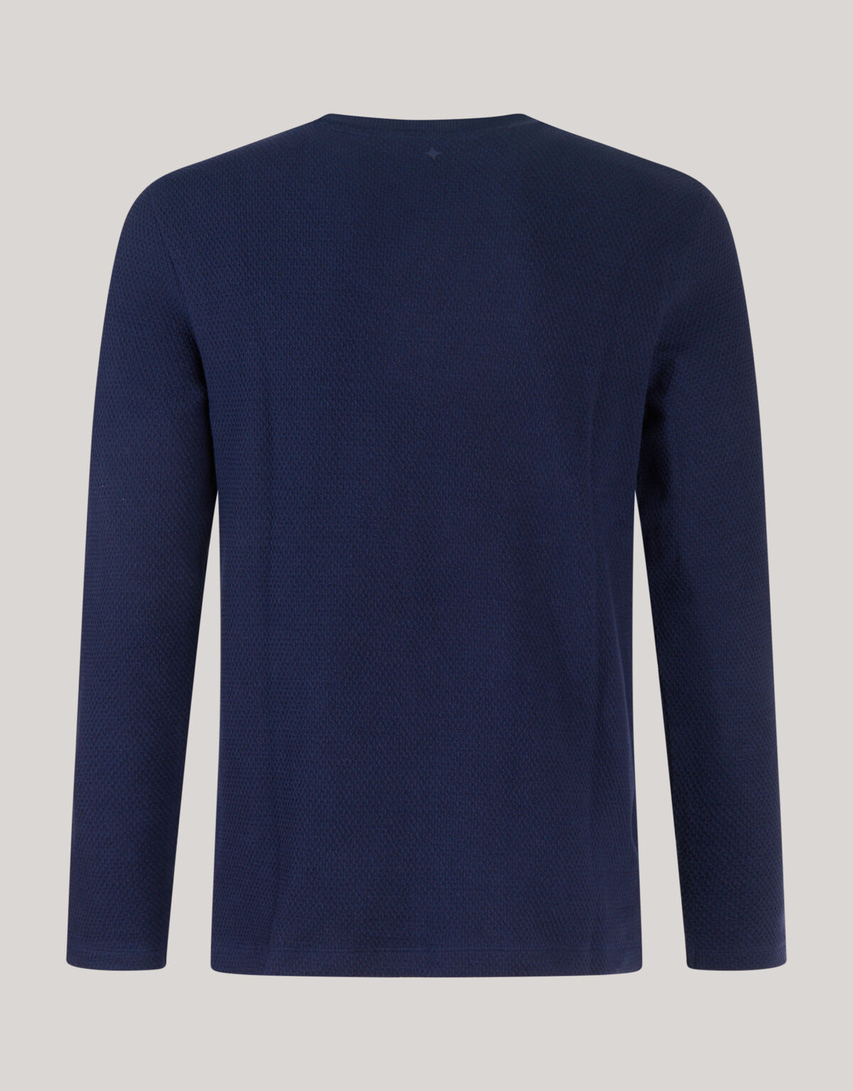 Structuur Jersey Longsleeve Donkerblauw SHOEBY MEN