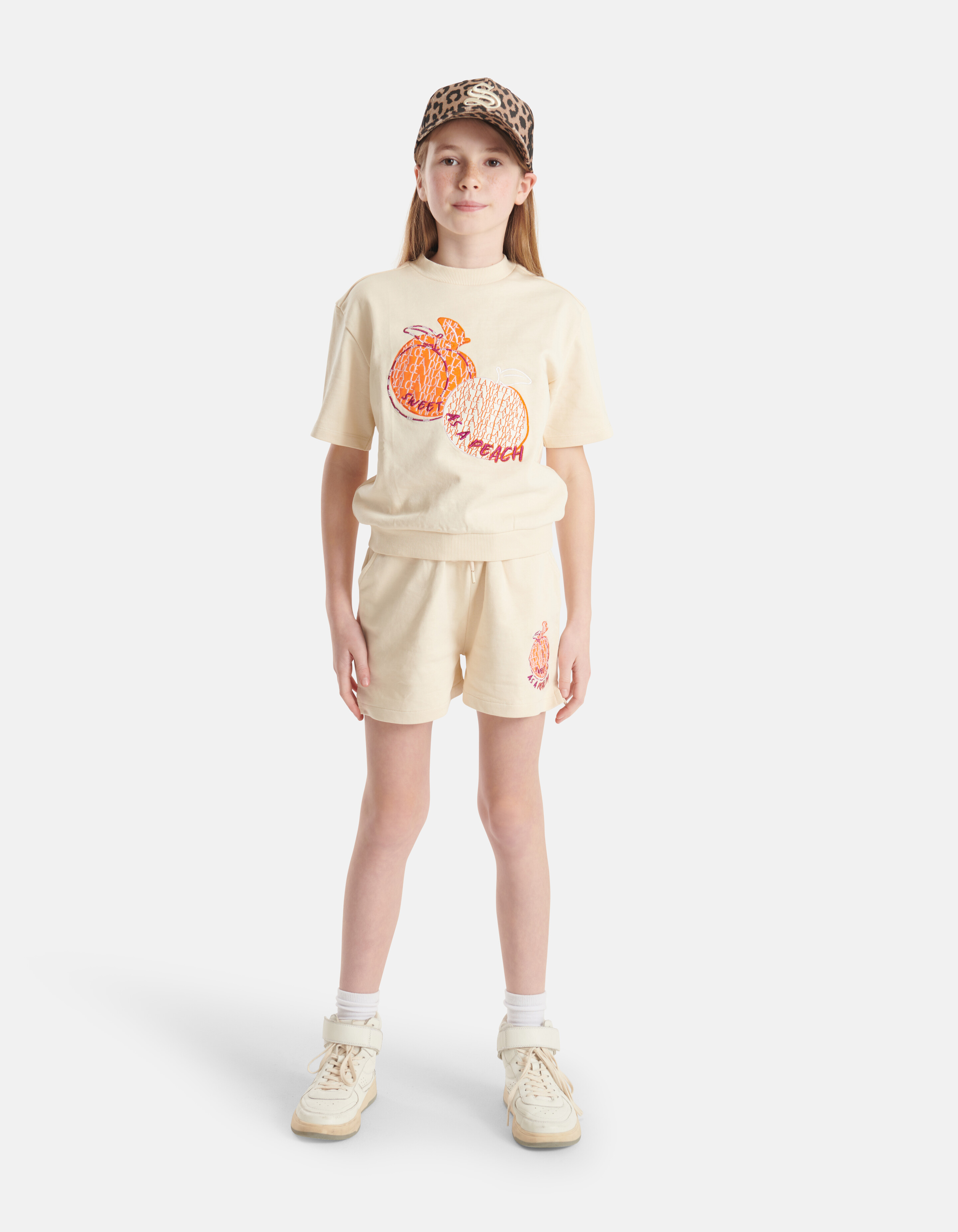 Sweat Short Gebroken Wit SHOEBY GIRLS