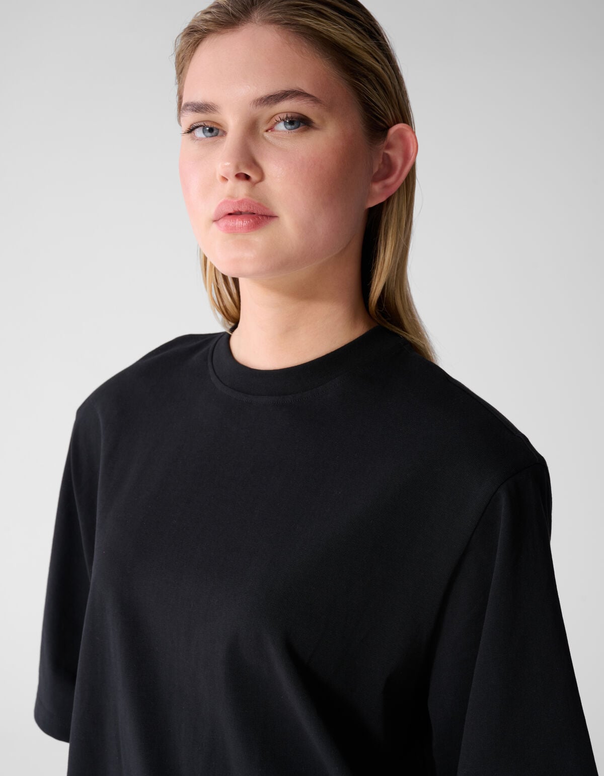 Split T-shirt Zwart SHOEBY WOMEN