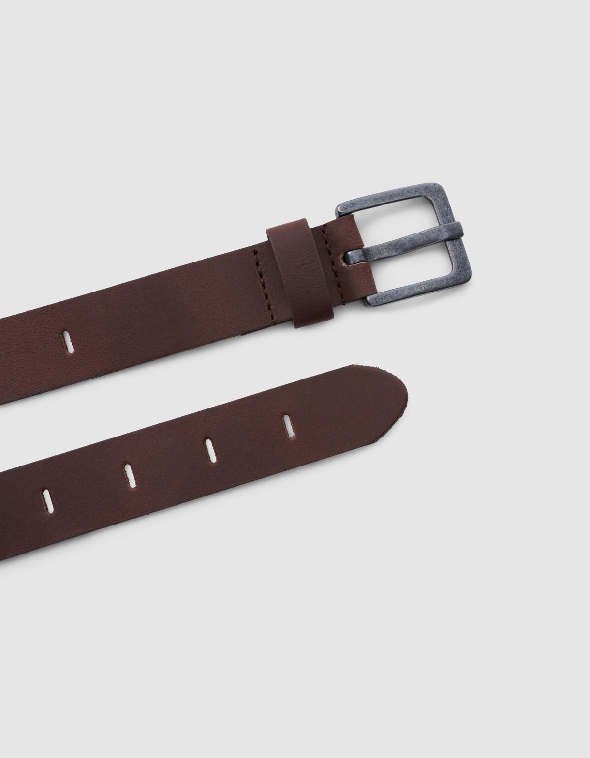 Basis Leren Riem Bruin SHOEBY ACCESSOIRES