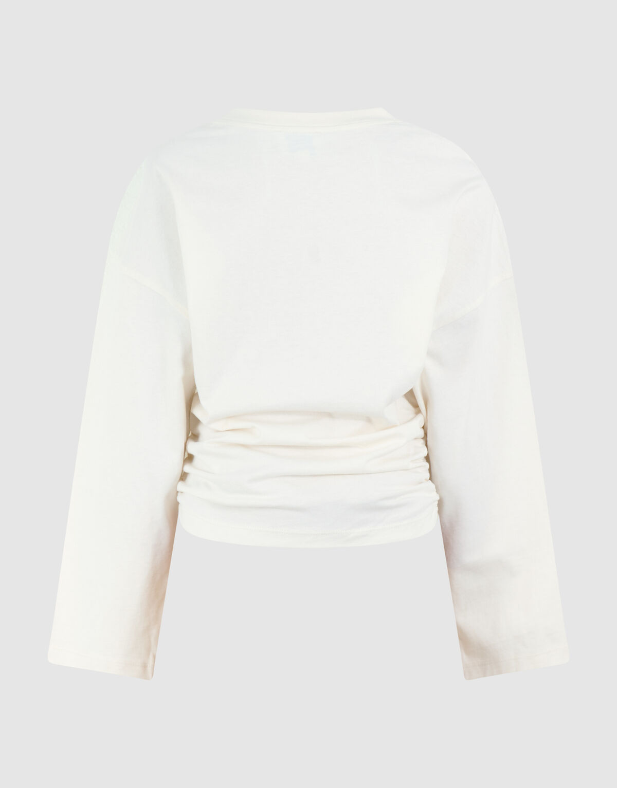Gathered Longsleeve Top Gebroken Wit SHOEBY GIRLS