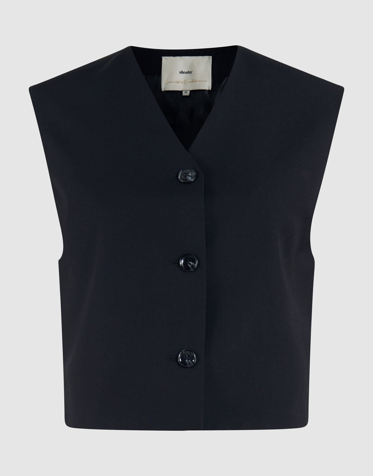 Cropped Gilet Zwart By Lonneke SHOEBY WOMEN