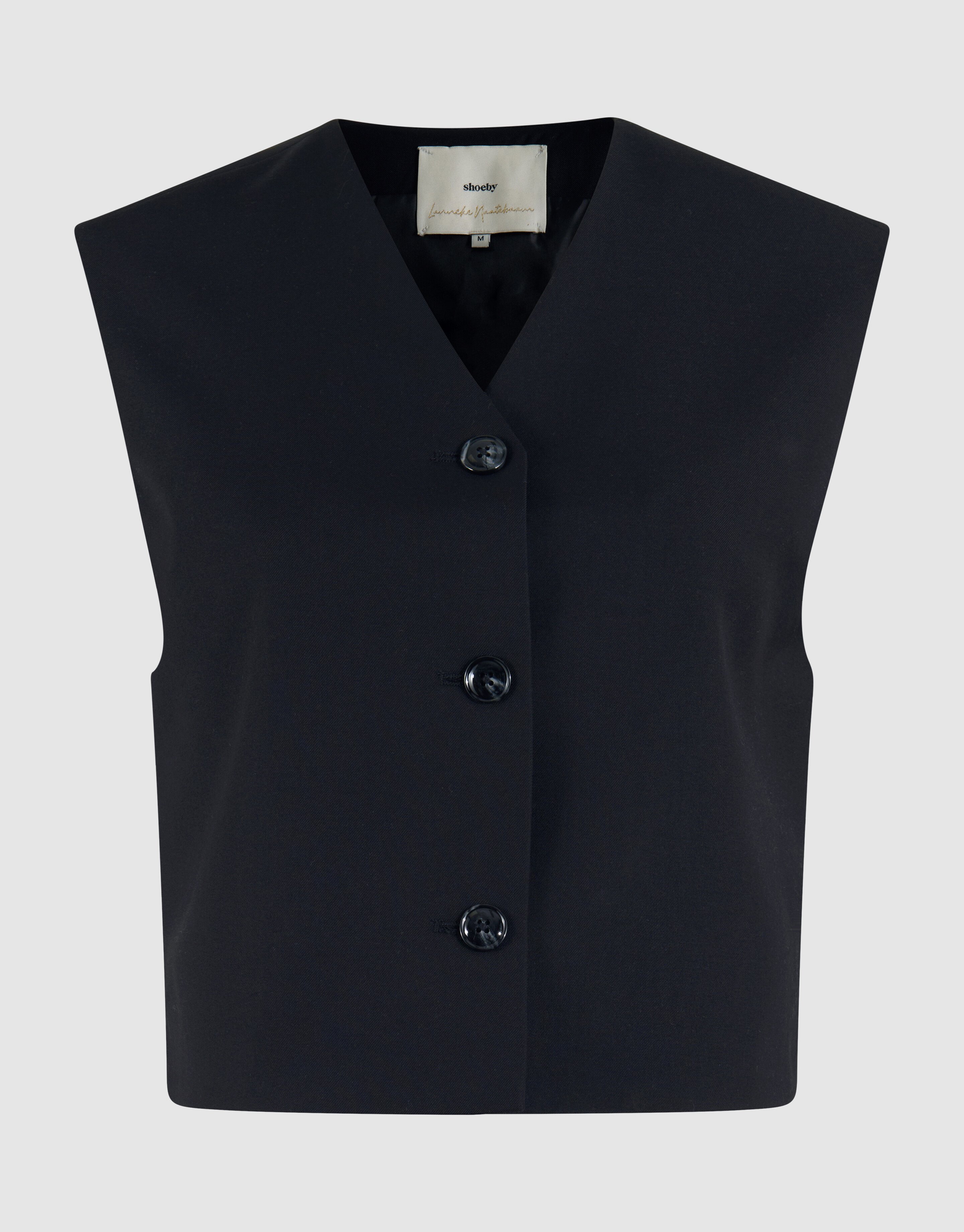 Cropped Gilet Zwart By Lonneke SHOEBY WOMEN