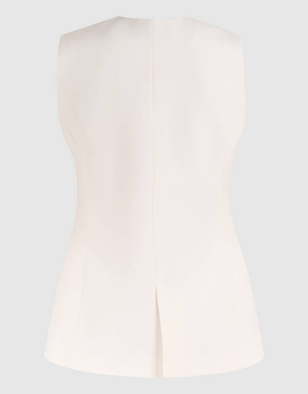 Zandloper Gilet Gebroken Wit SHOEBY WOMEN