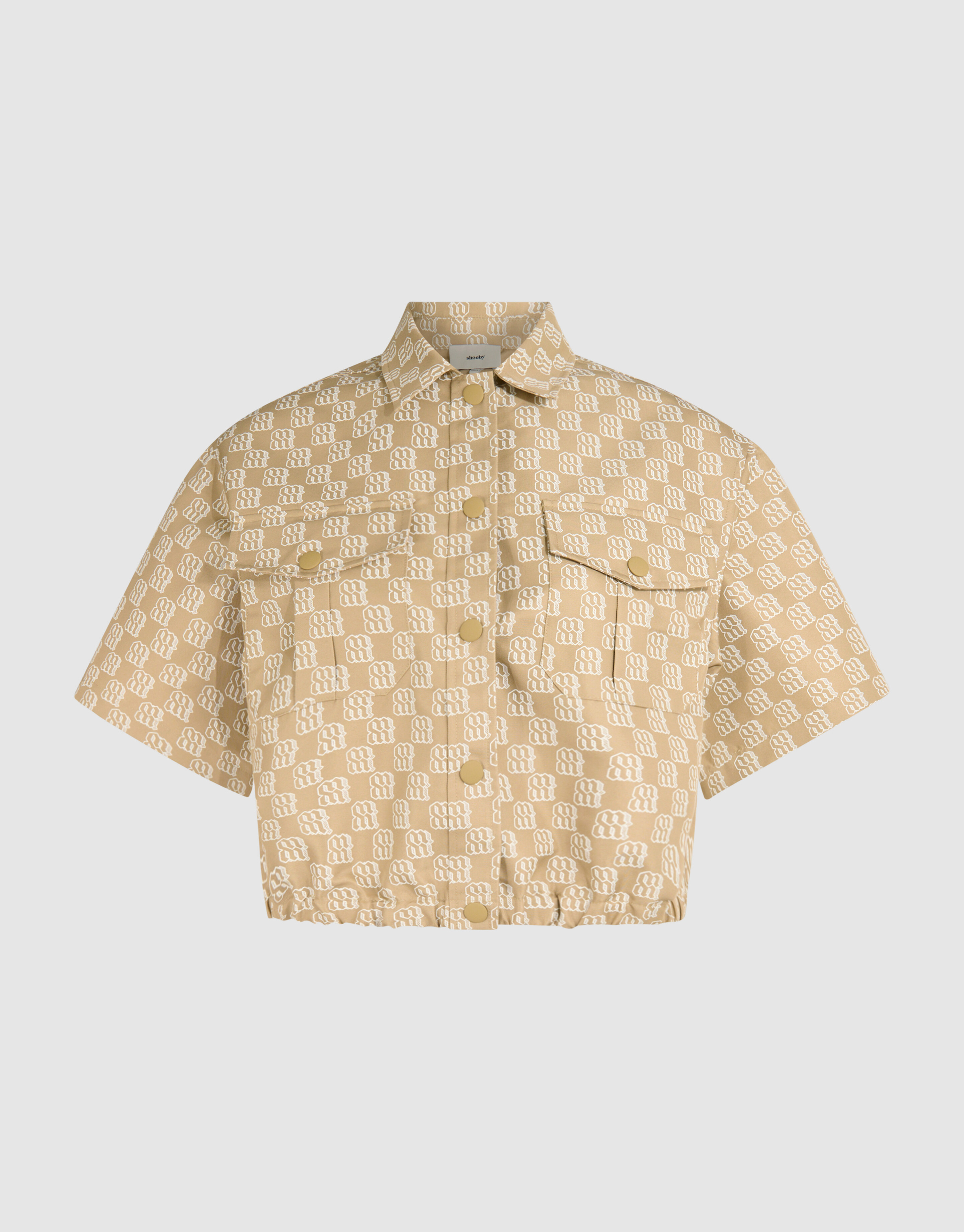 Cropped Printed Blouse Zand By Mieke SHOEBY WOMEN
