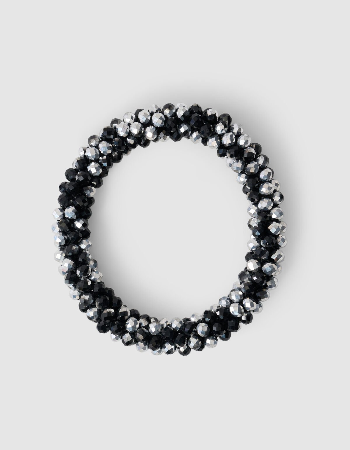 Beaded Haarelastiek Zwart/Zilver SHOEBY ACCESSOIRES