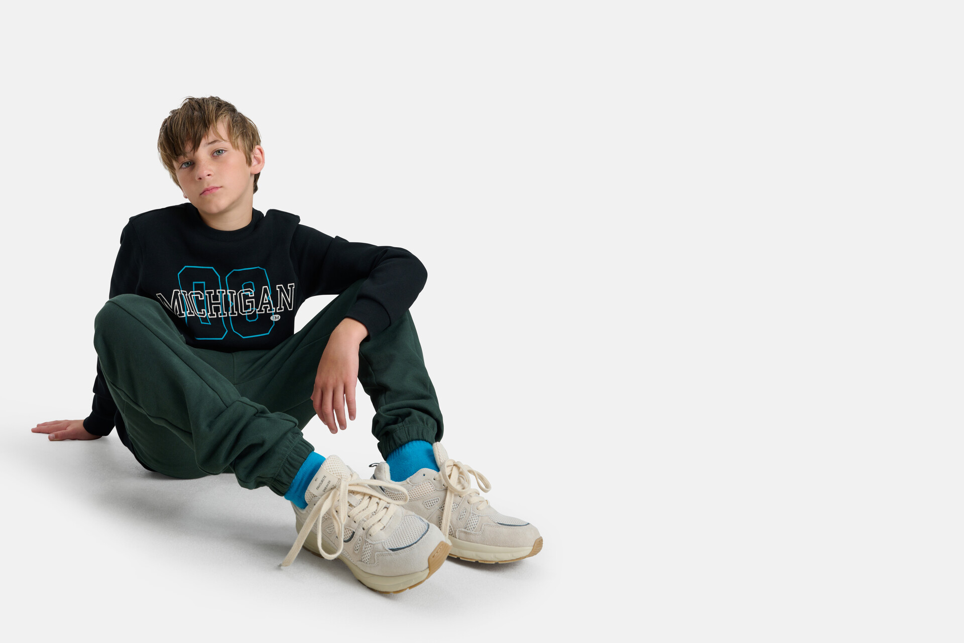 Printed Sweater Zwart SHOEBY BOYS