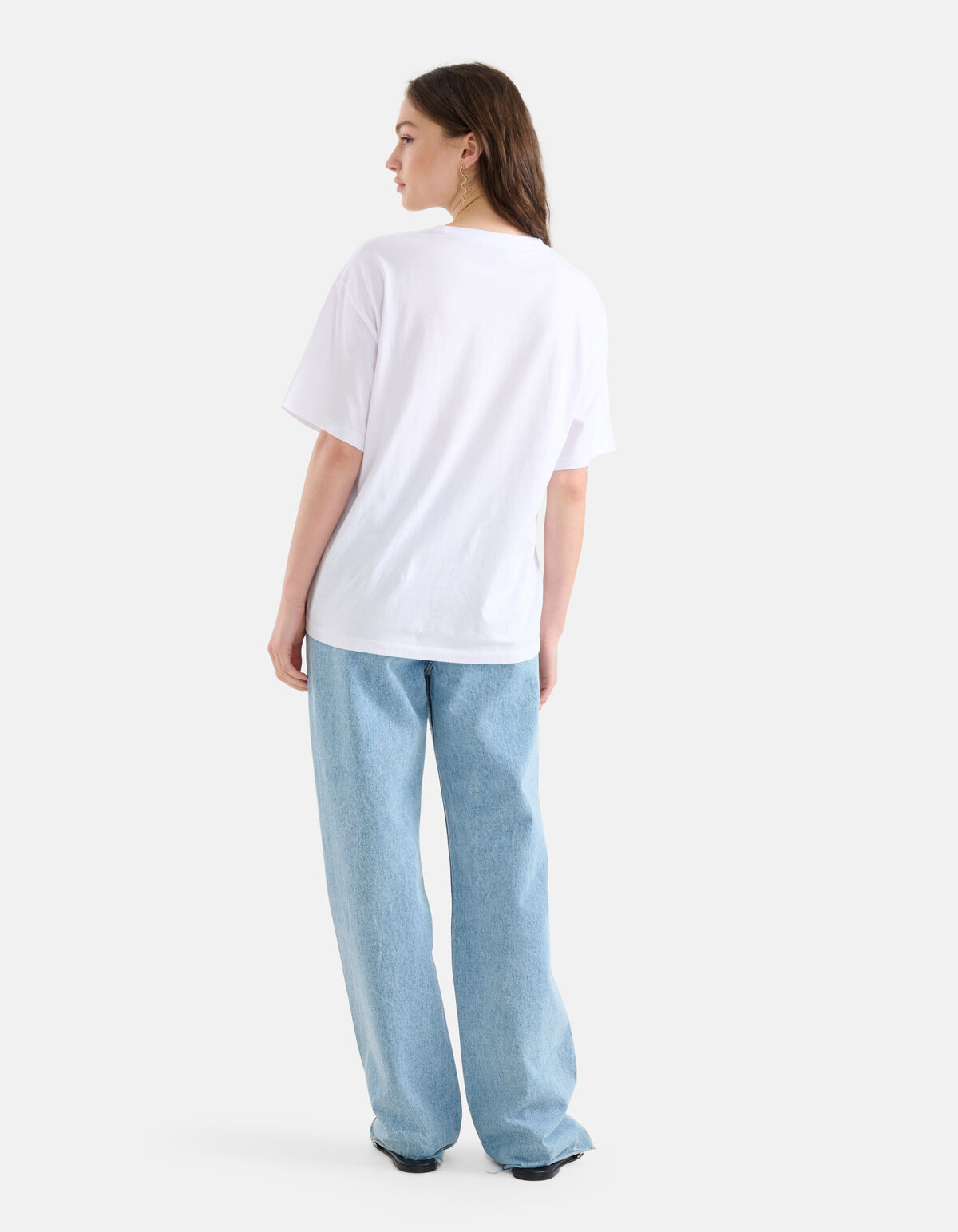 Grafisch Artwork T-shirt Wit SHOEBY WOMEN