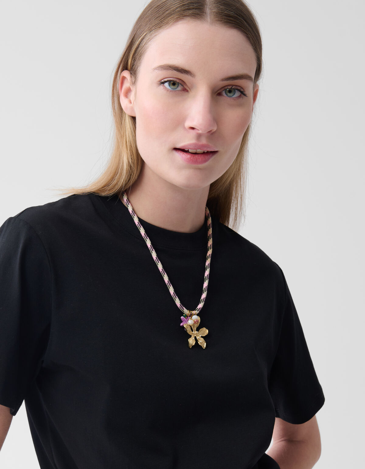 Flower Ketting Roze SHOEBY ACCESSOIRES