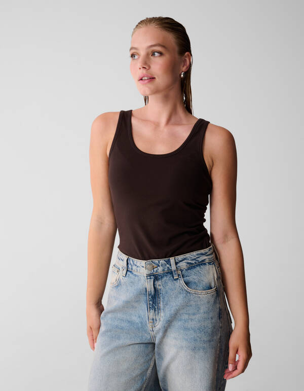 Basis Tanktop Bruin SHOEBY WOMEN