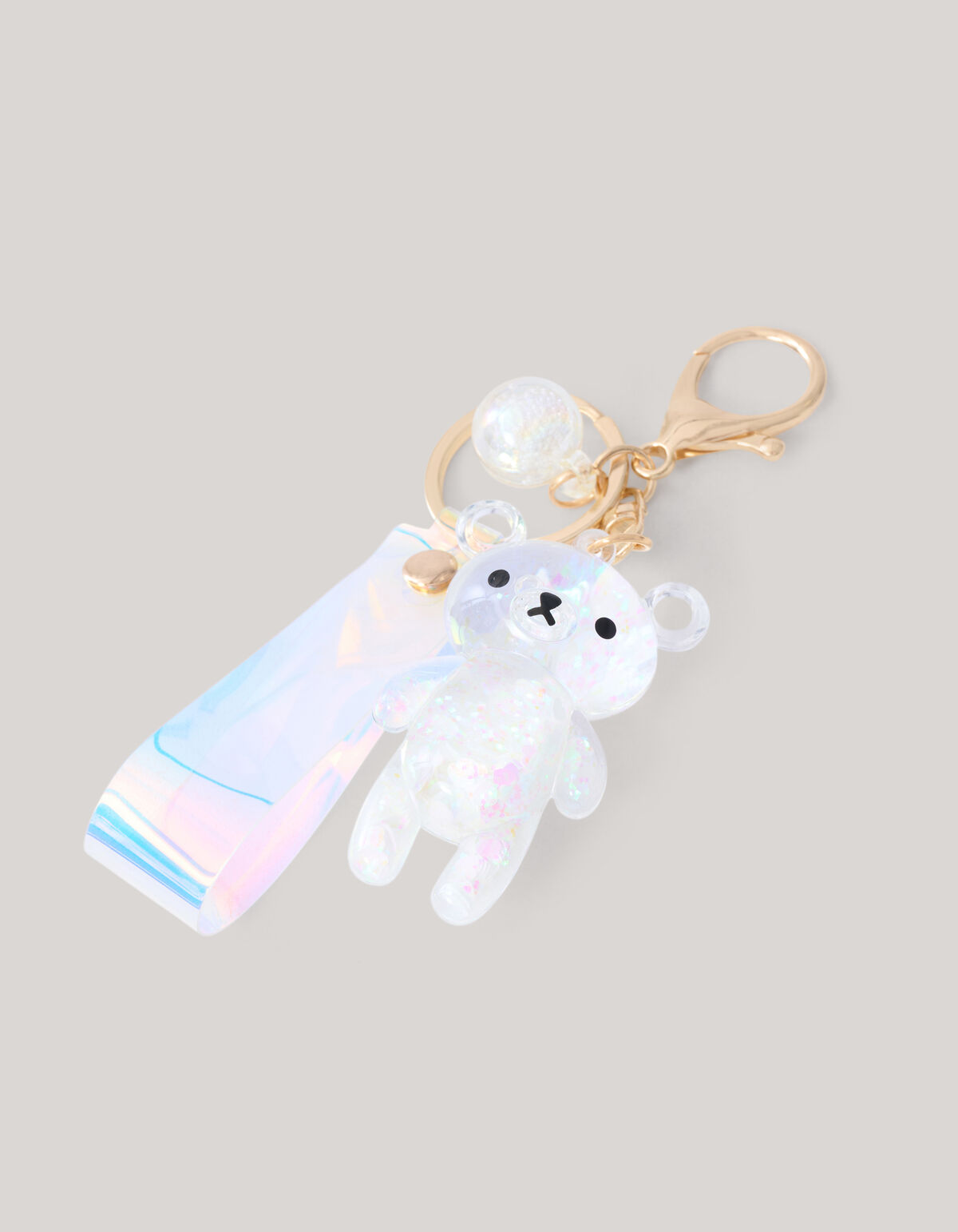 Beer Sleutelhanger Wit SHOEBY ACCESSOIRES