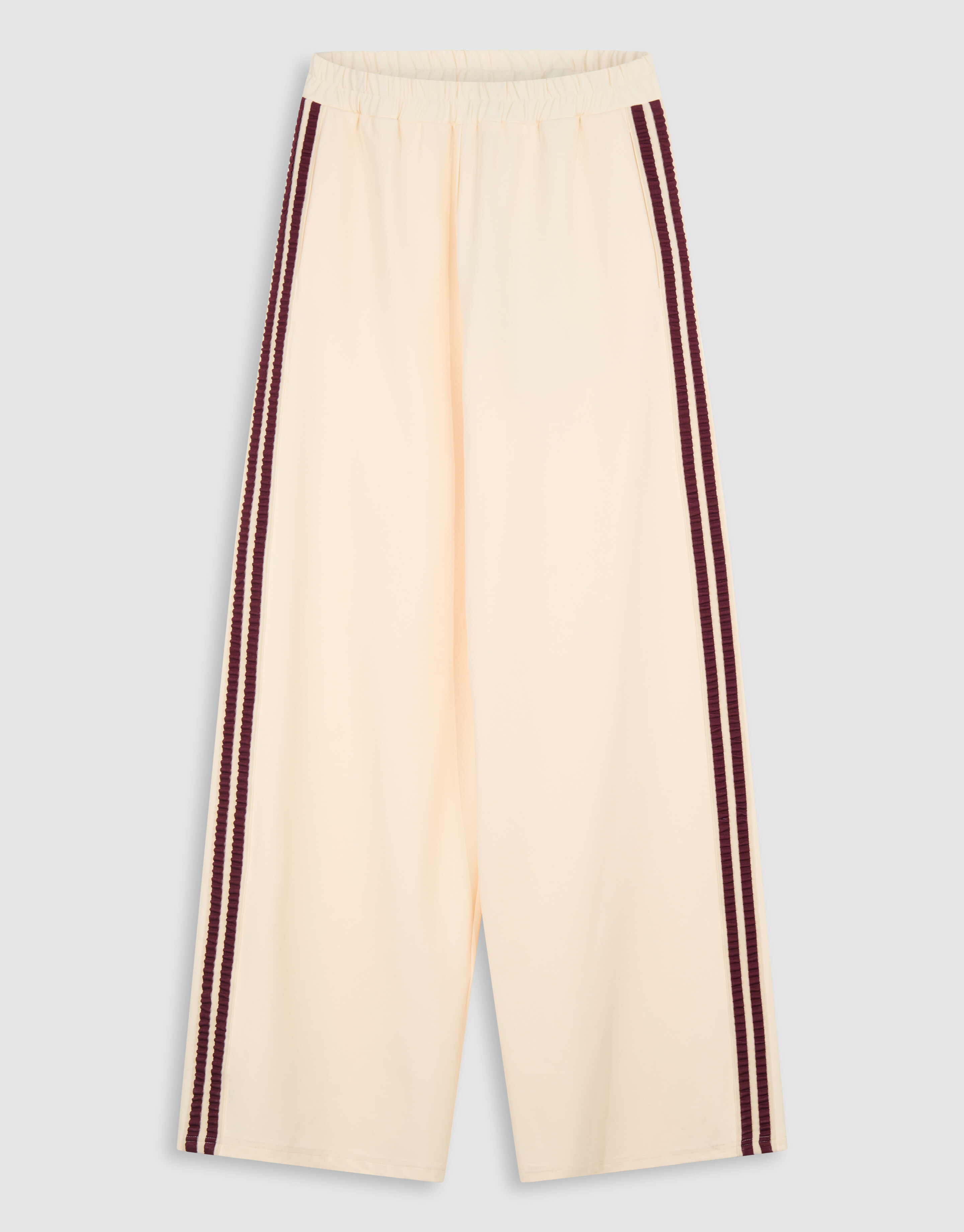Tape Wide Leg Broek Lichtgeel SHOEBY WOMEN