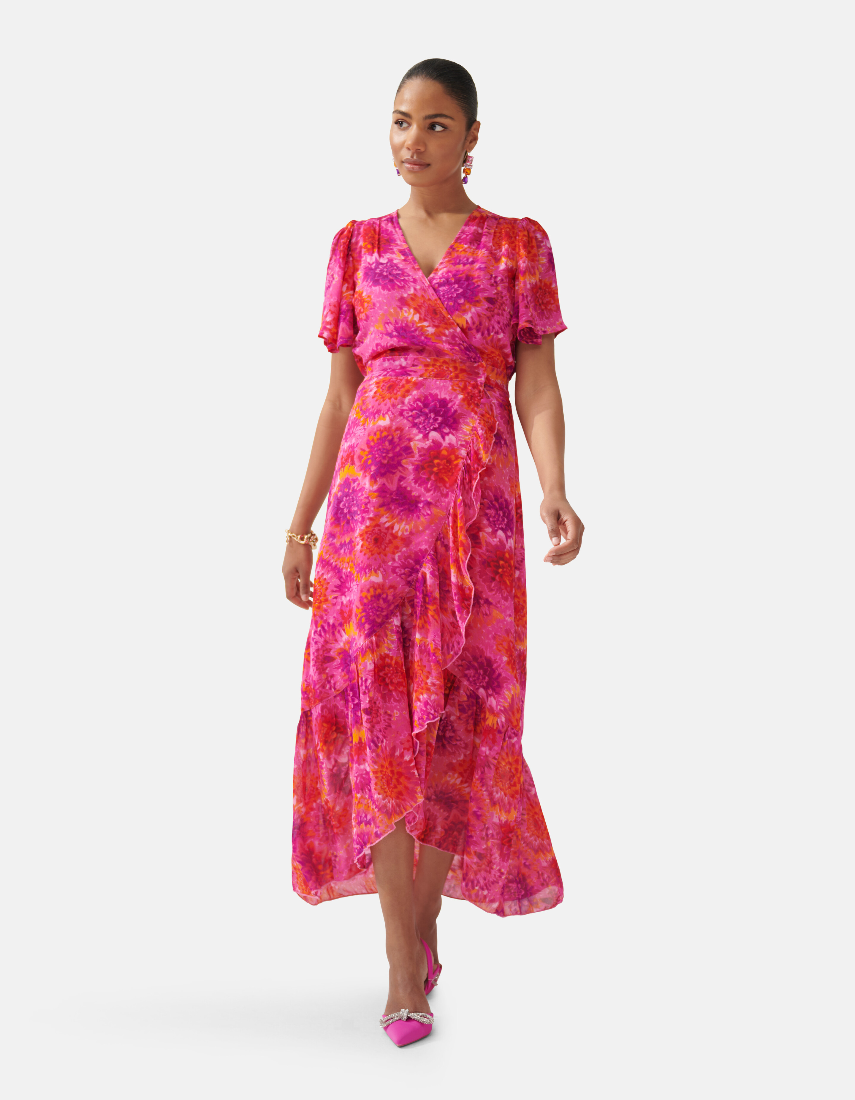 Printed Jurk Roze SHOEBY WOMEN