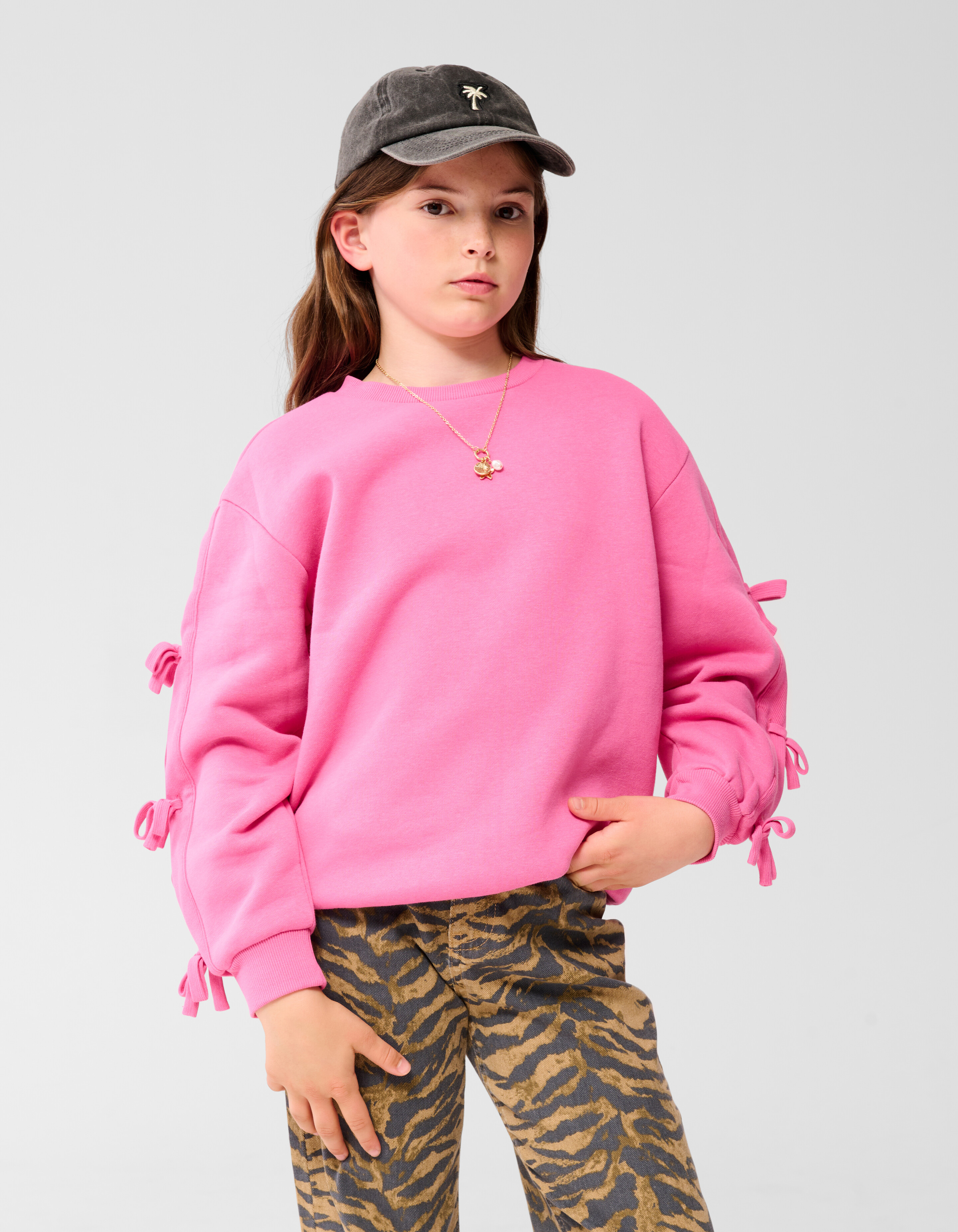Oversized Strik Sweater Roze SHOEBY GIRLS