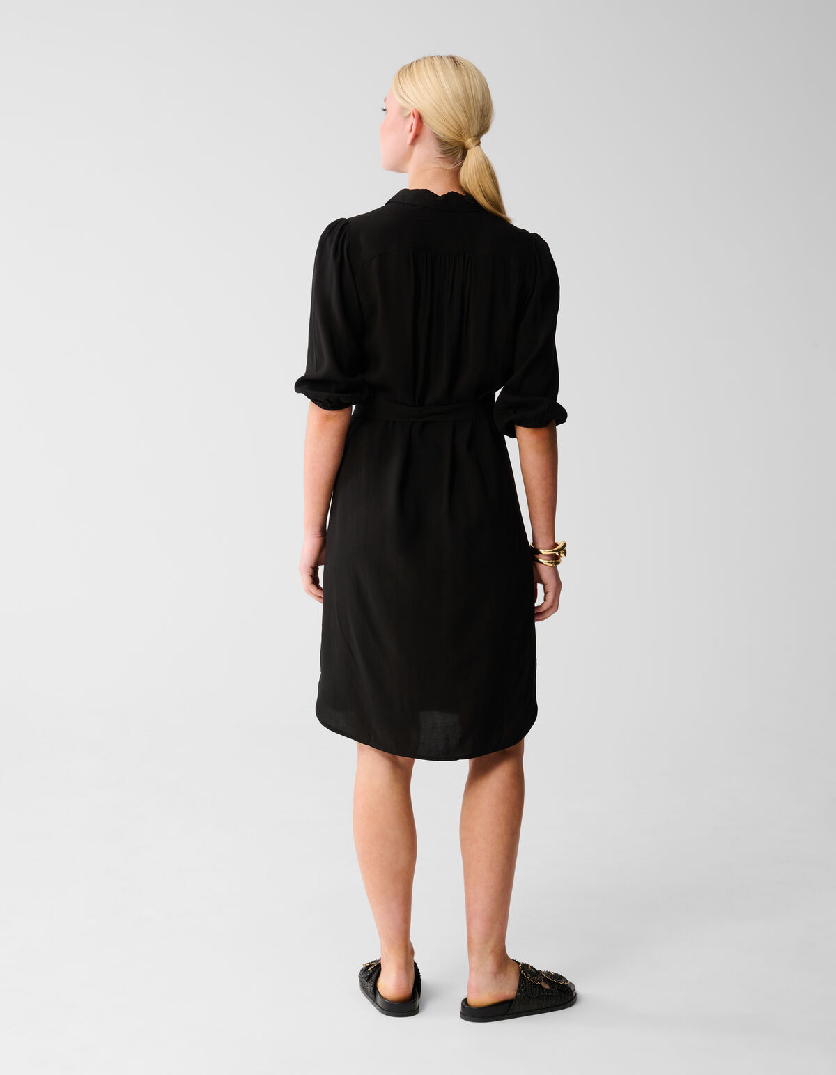 Midi Jurk Zwart SHOEBY WOMEN