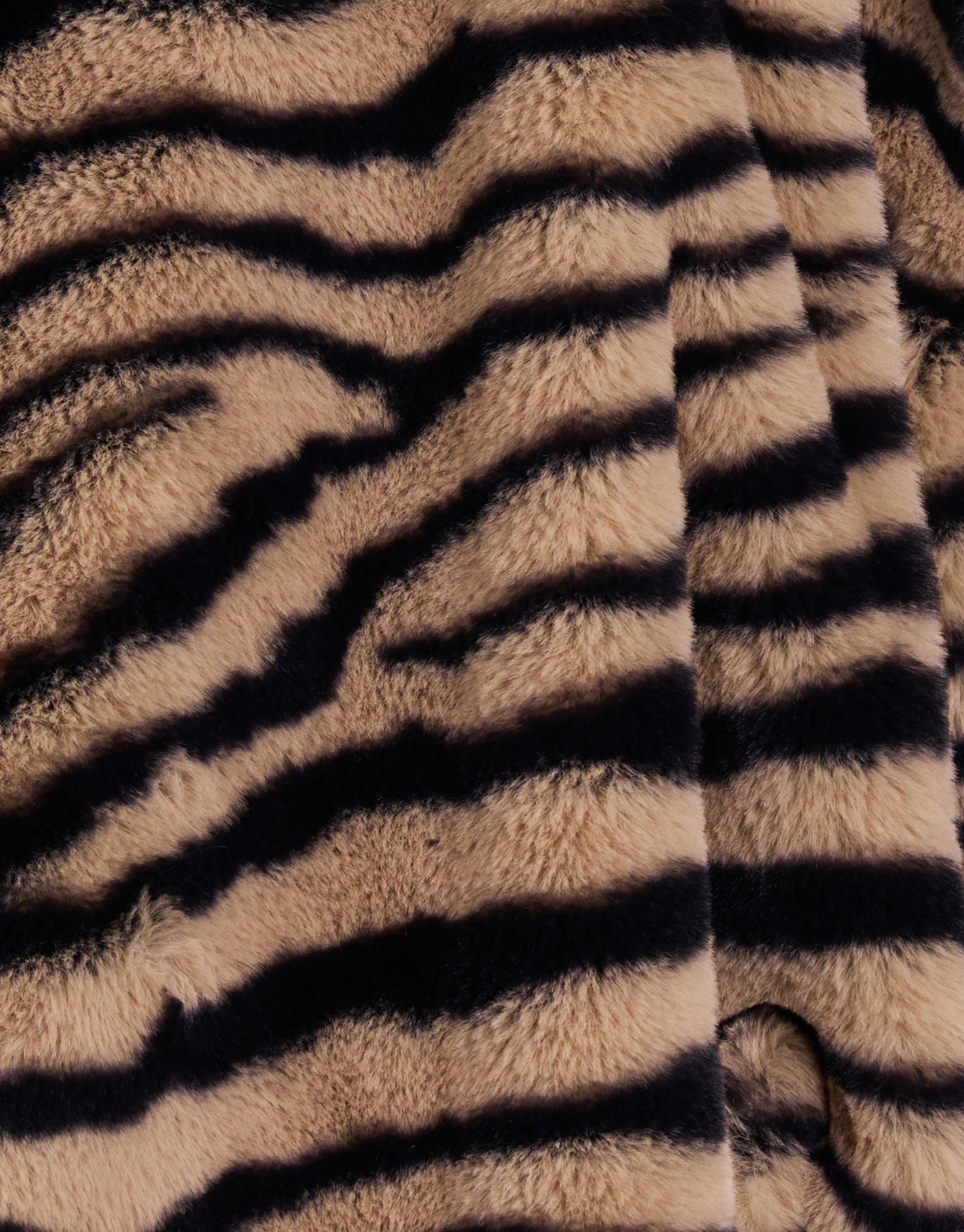 Printed Faux Fur Jas Bruin SHOEBY GIRLS