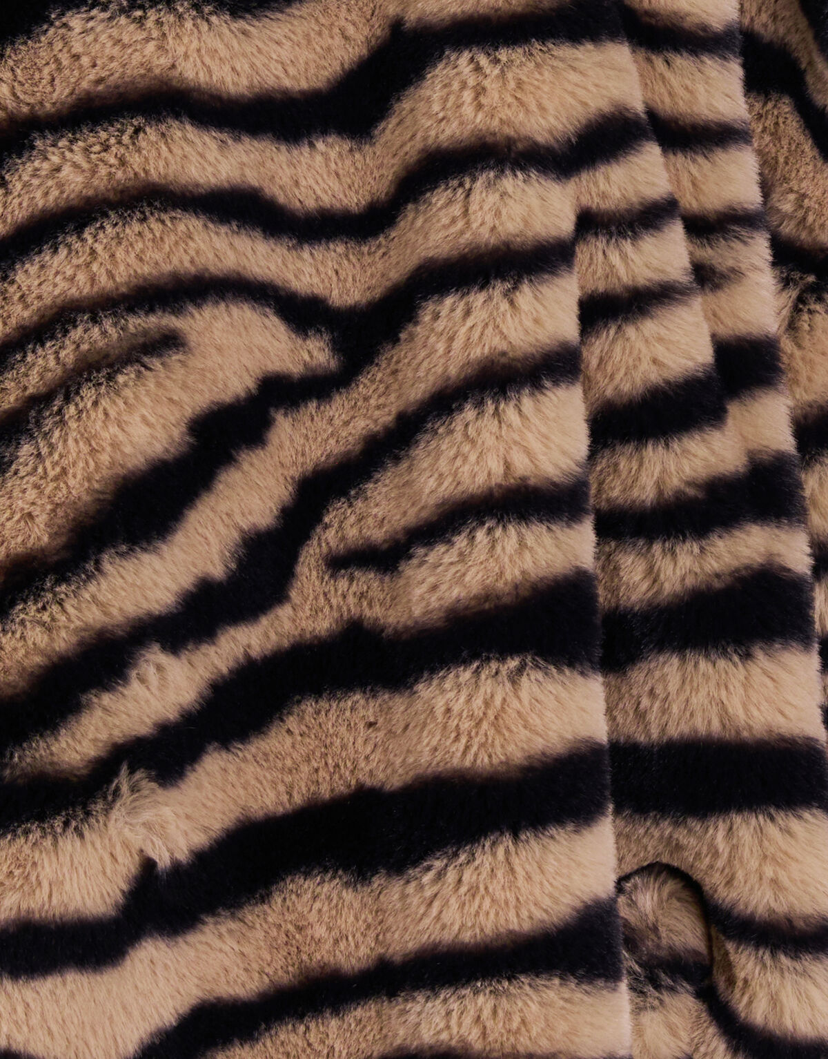 Printed Faux Fur Jas Bruin SHOEBY GIRLS