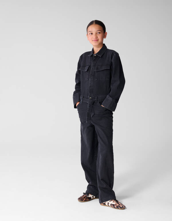 Denim Jumpsuit Zwart SHOEBY GIRLS