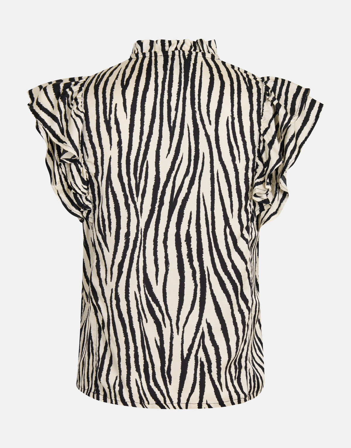 Zebra Printed Top Zwart/Wit SHOEBY WOMEN